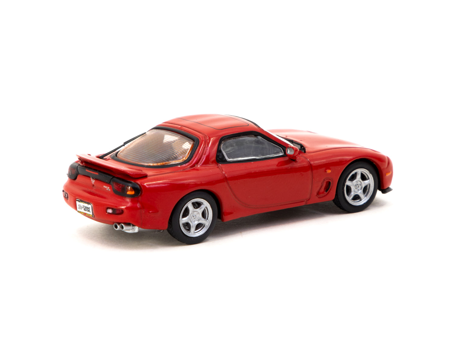 1/64 Scale Mazda RX-7 FD3S Red Diecast Model Car - J Collection x Tarmac Works x Student Driver COLLAB64 - Perfect for Collectors, Display & Racing Scenes