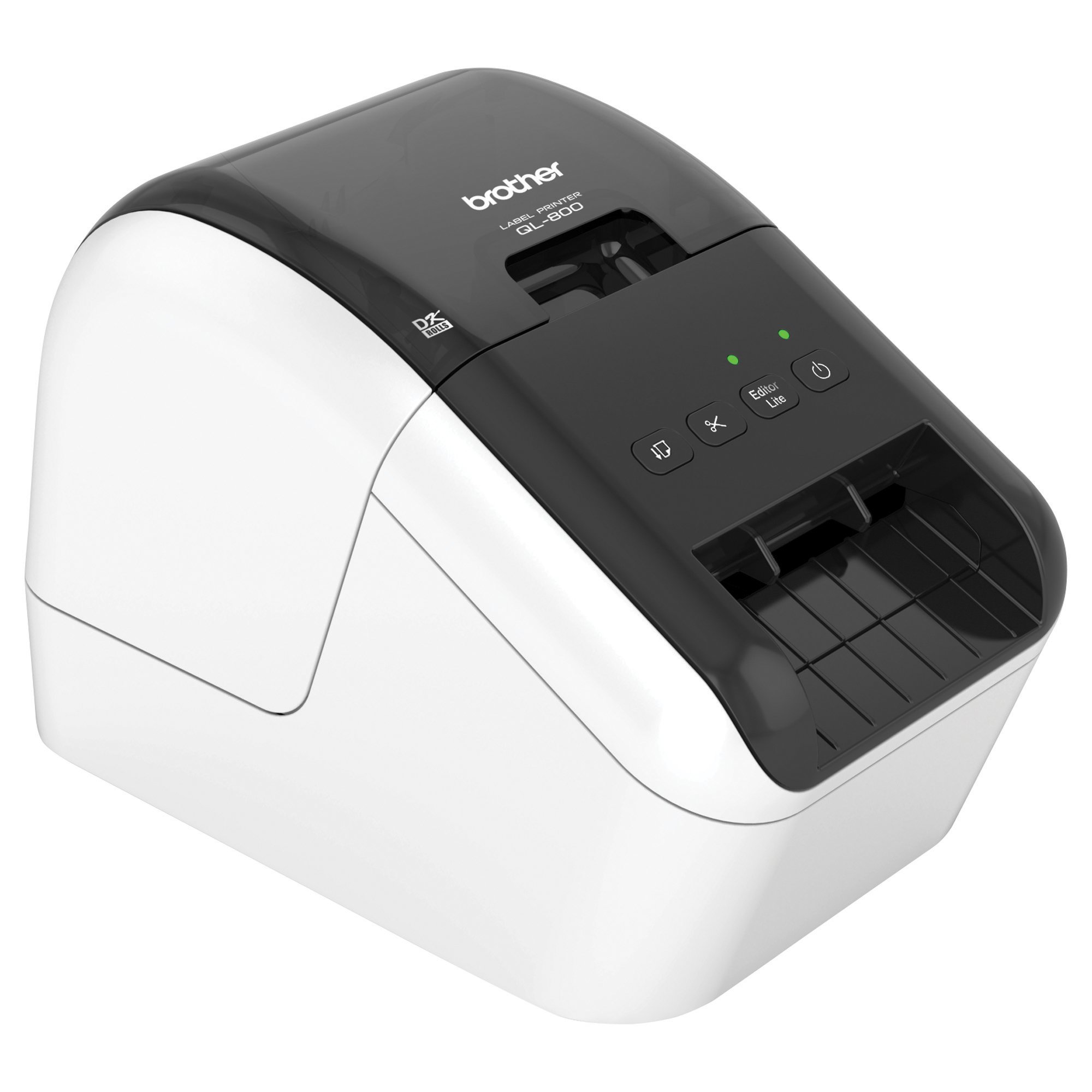 Brother QL-800 High-Speed Professional Label Printer with DK-2205 Black on White Labels - Perfect for Shipping, Inventory & Small Business Organization