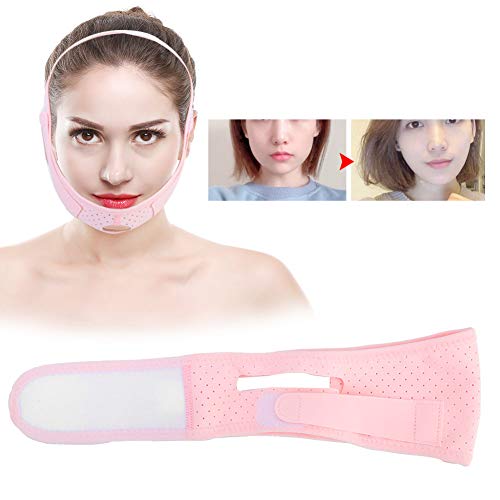 **Face Lifting Bandage for Double Chin Reduction – V-Shape Slimming Strap, Breathable Facial Lifting Belt for Jawline Contouring & Chin Slimming – Perfect for Home Use, Yoga, and Skincare Routine**