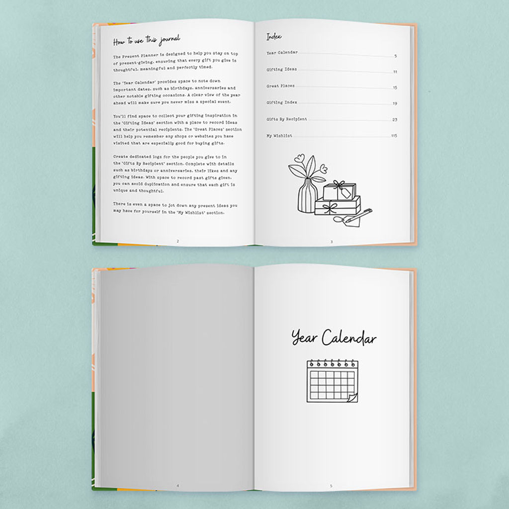 The Present Planner Book - Daily, Weekly & Monthly Organizer for Productivity & Goal Setting - Perfect for Work, School & Personal Planning