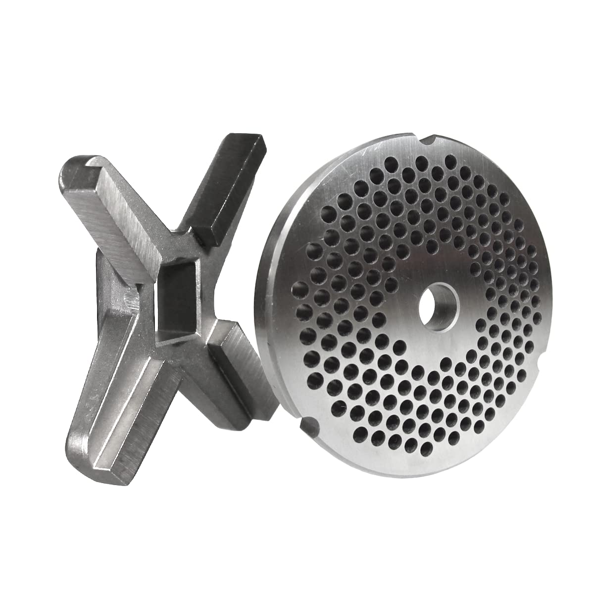 #32 Meat Grinder Plate & Knife Set - 3/16
