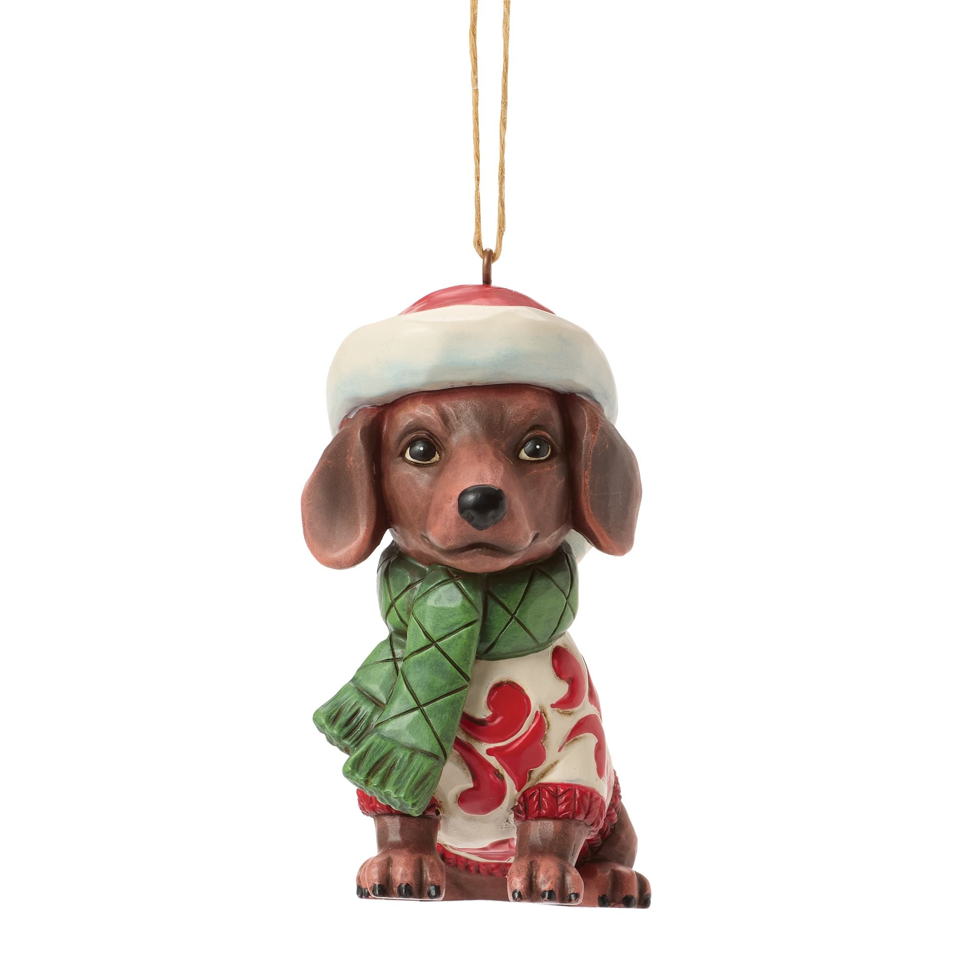 Christmas Dachshund Dog Ornament - Festive Holiday Decor for Tree, Gifts & Home - Perfect for Pet Lovers & Christmas Celebrations