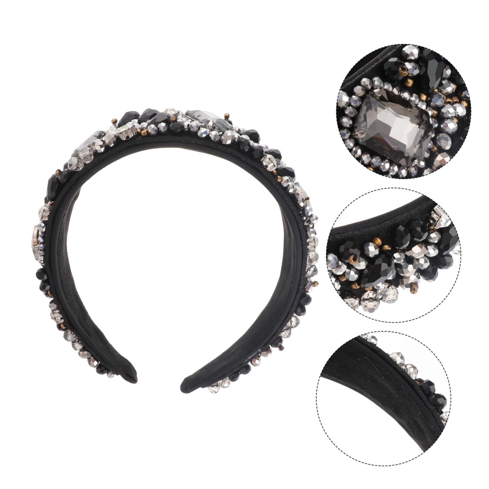 Sparkling Rhinestone Headband for Women - Elegant Bejeweled Hair Hoop with Glittering Crystals | Perfect for Weddings, Parties & Special Occasions