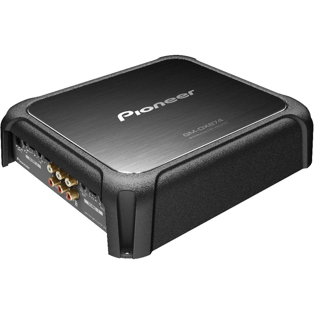 Pioneer GM DX874 1200W Class D 4-Channel Car Amplifier with Gold Plated RCA Terminals & Bass Boost Remote - Perfect for Car Audio Systems, Bass Enhancement, and Custom Vehicle Sound Upgrades