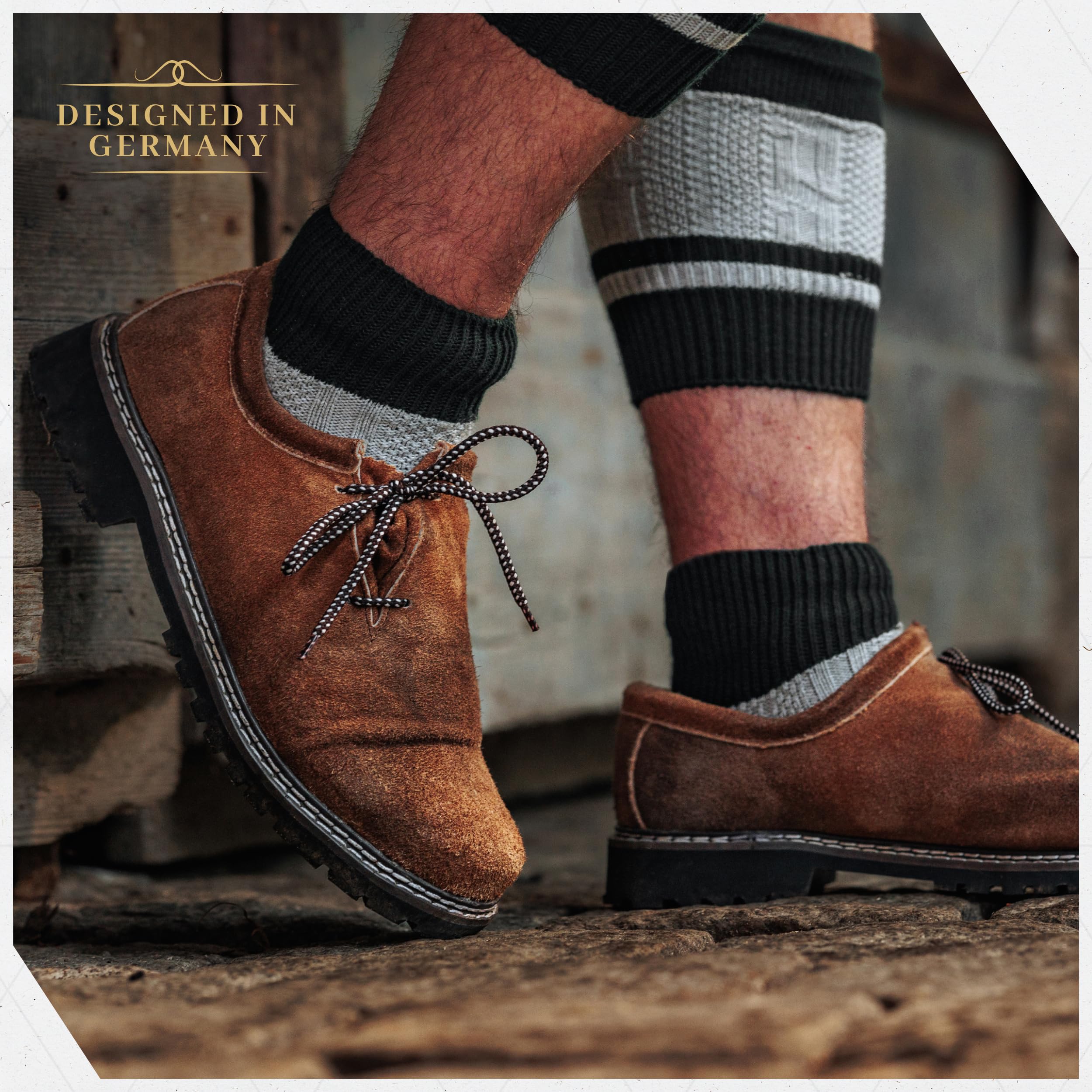 Authentic German Lederhosen Shoes - Genuine Leather Trachten Boots for Oktoberfest Outfit | Dark Brown Haferl Shoes for Men & Women | Perfect for Oktoberfest, Bavarian Weddings & Cultural Events