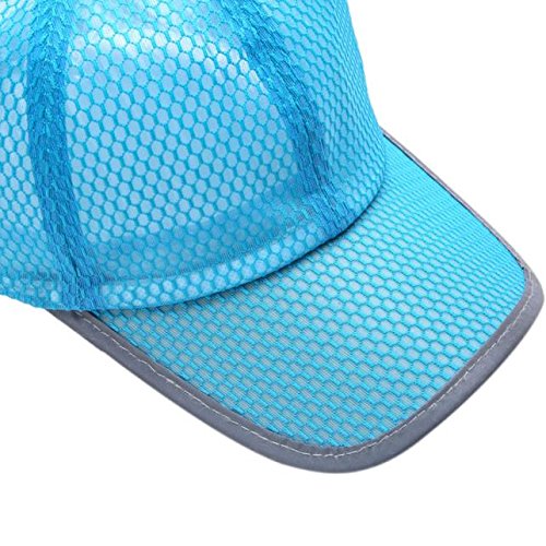 Breathable Mesh Baseball Cap for Women & Men – Summer Sport Hat by Famous Stars and Straps – Fitted Sky Blue Design – Perfect for Running, Hiking, and Outdoor Activities