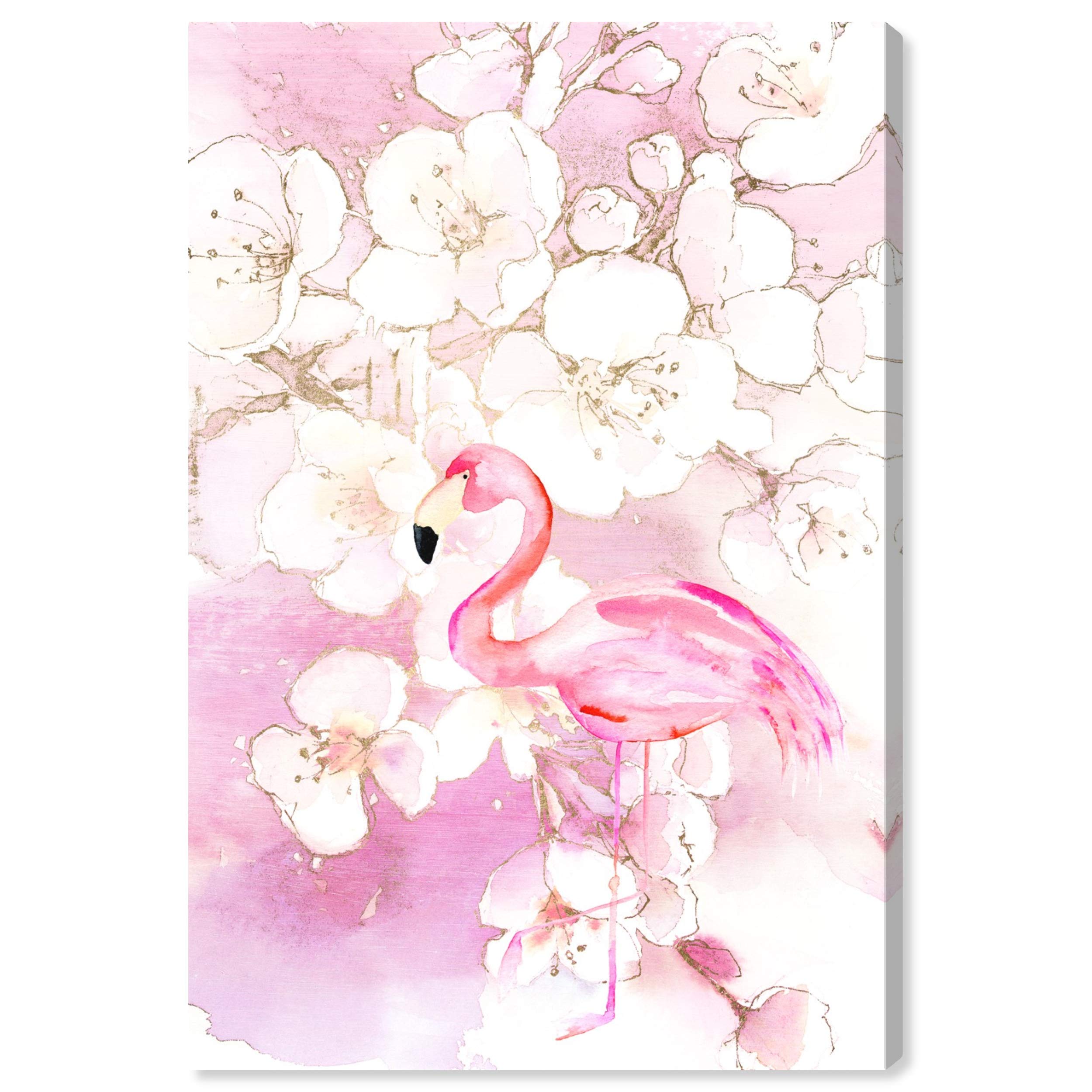 Blooming Flamingo Wall Art Canvas Print - 10
