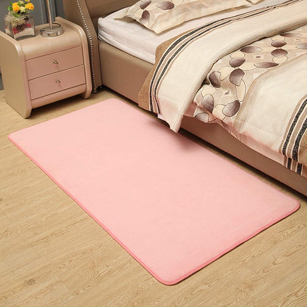 Premium 5'x5' Soft Coral Fleece Non-Slip Square Rug - Modern Indoor/Outdoor Area Carpet for Living Room, Bedroom & Nursery - Cozy Home Decor, Kids Play Mat, Pet-Friendly Floor Covering - Perfect for Family Rooms, Dorm Decor & Play Areas