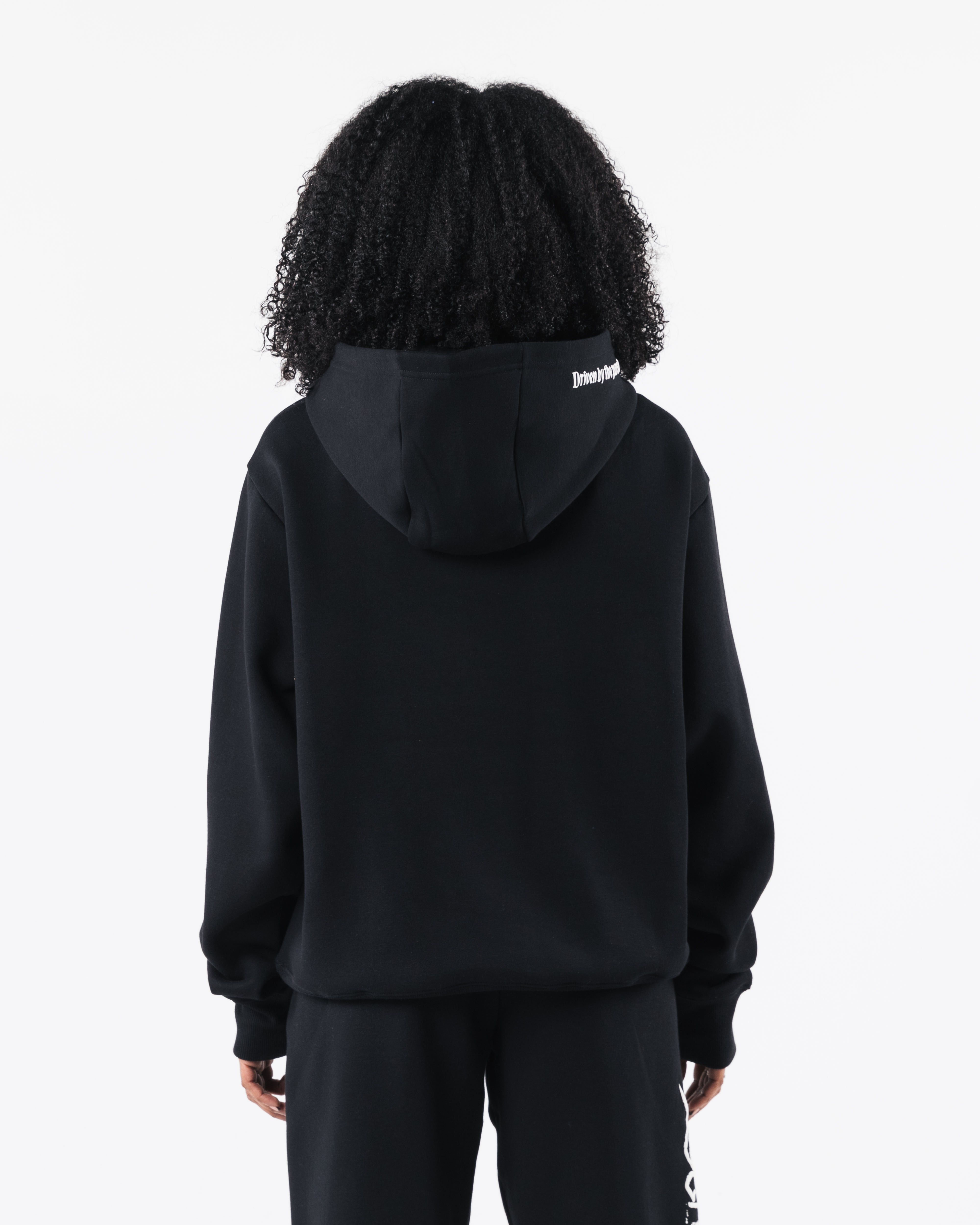 Script Hoodie - Black | Stylish & Comfortable Pullover Sweatshirt for Men & Women | Perfect for Casual Wear, Gym, and Outdoor Activities