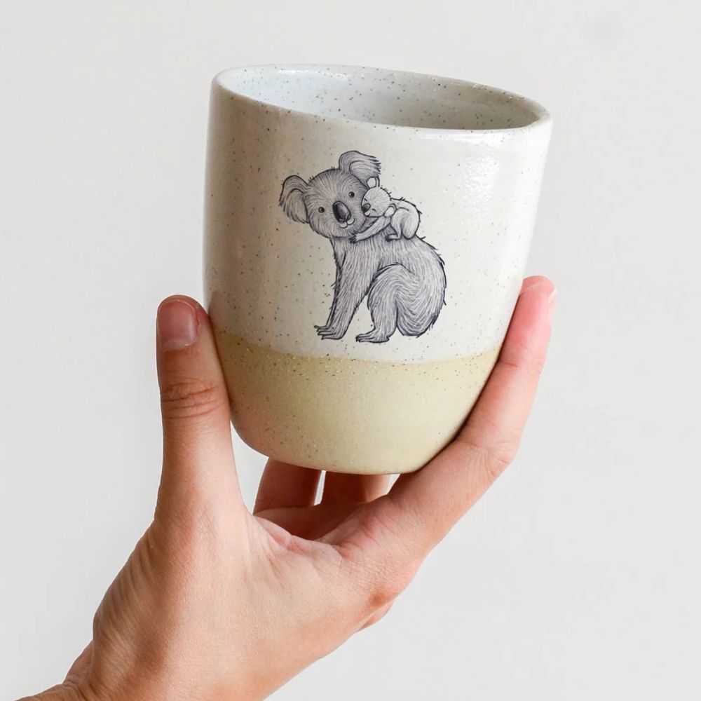 Kim Wallace 12oz Ceramic Mug - Handcrafted by Artist Renee Treml | Perfect for Coffee, Tea & Hot Chocolate at Home or Office