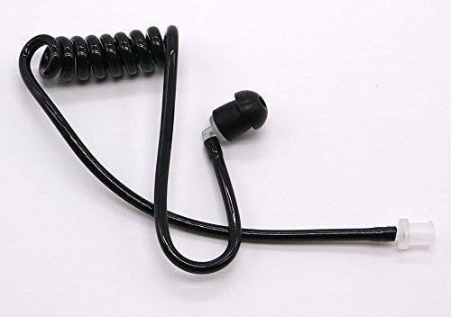 Motorola Kenwood Baofeng Radio Earpiece - Black Covert Acoustic Tube (10pcs) for Secure Communication