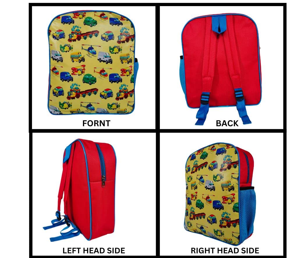 RedChimes Stylish Cars School Backpack for Kids & Girls - Durable Polyester Backpack for School, Travel & Daily Use