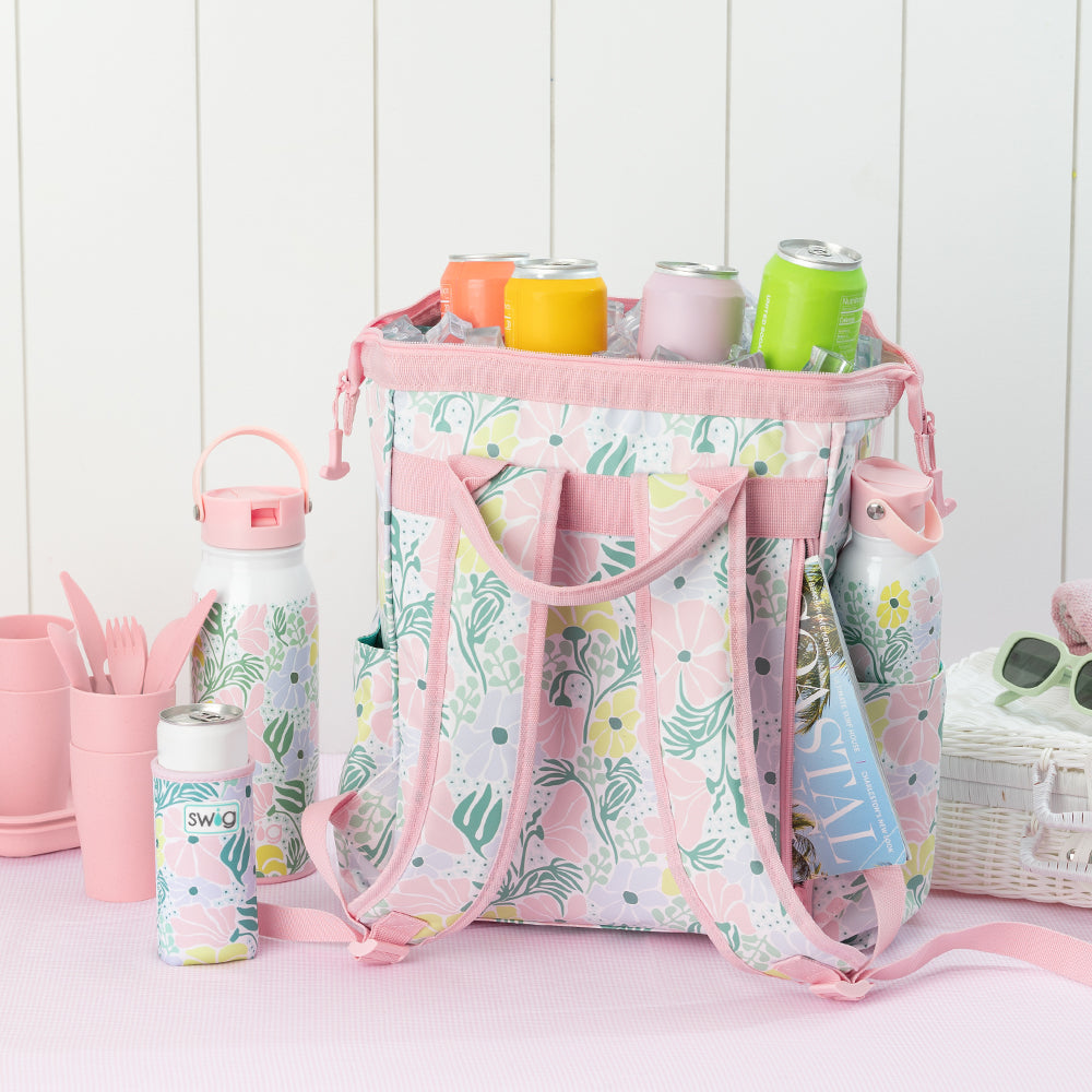 Garden Party Packi 24 Backpack Cooler - Insulated Picnic Backpack for Outdoor Adventures, Beach Trips & Tailgating - Perfect for Camping, Hiking & Summer Parties
