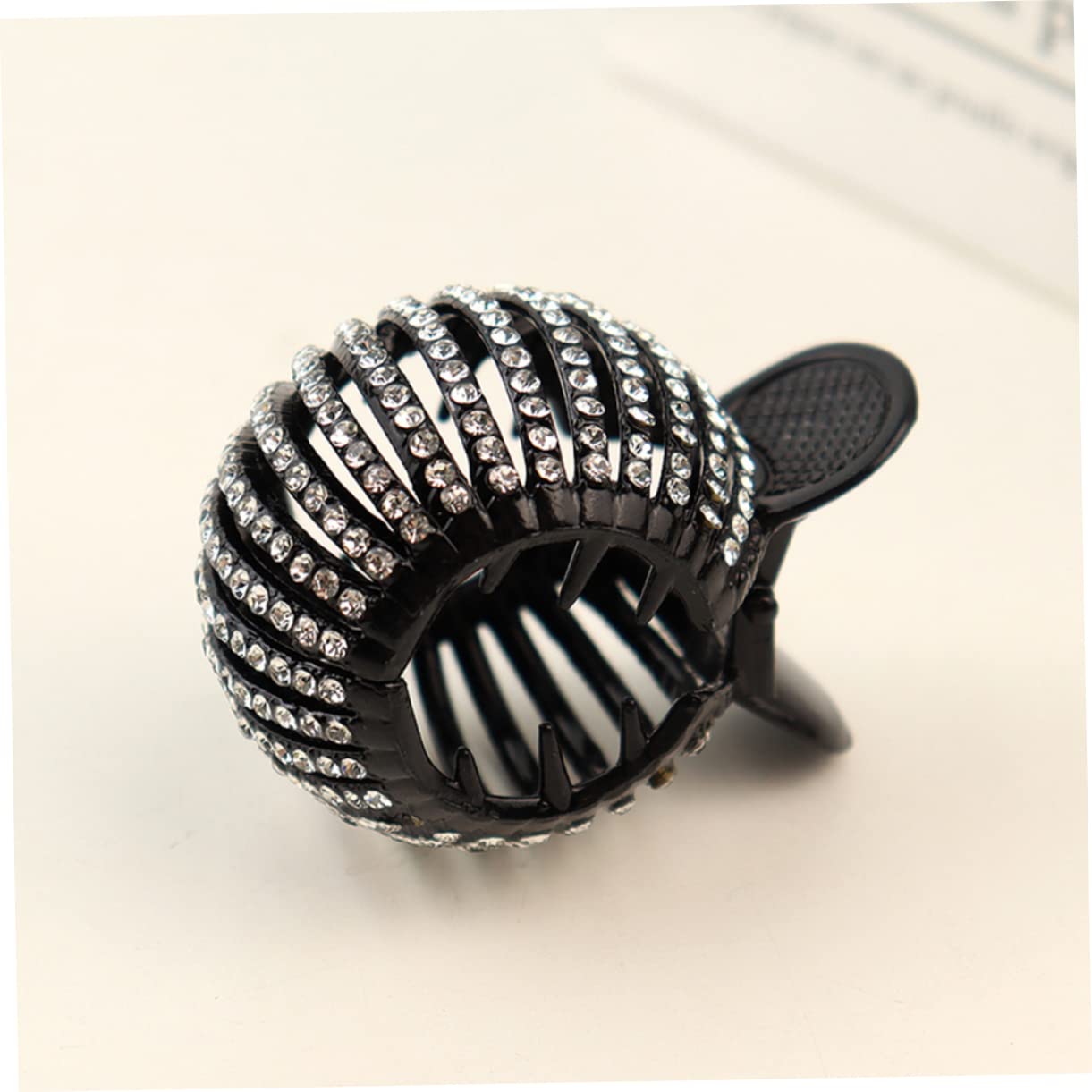 Minkissy 3Pcs Rhinestone Hair Clips for Women - Small Jaw Clips for Fine Long Hair, Ponytail Holder, Sparkling Hair Accessories for Parties, Weddings & Everyday Style