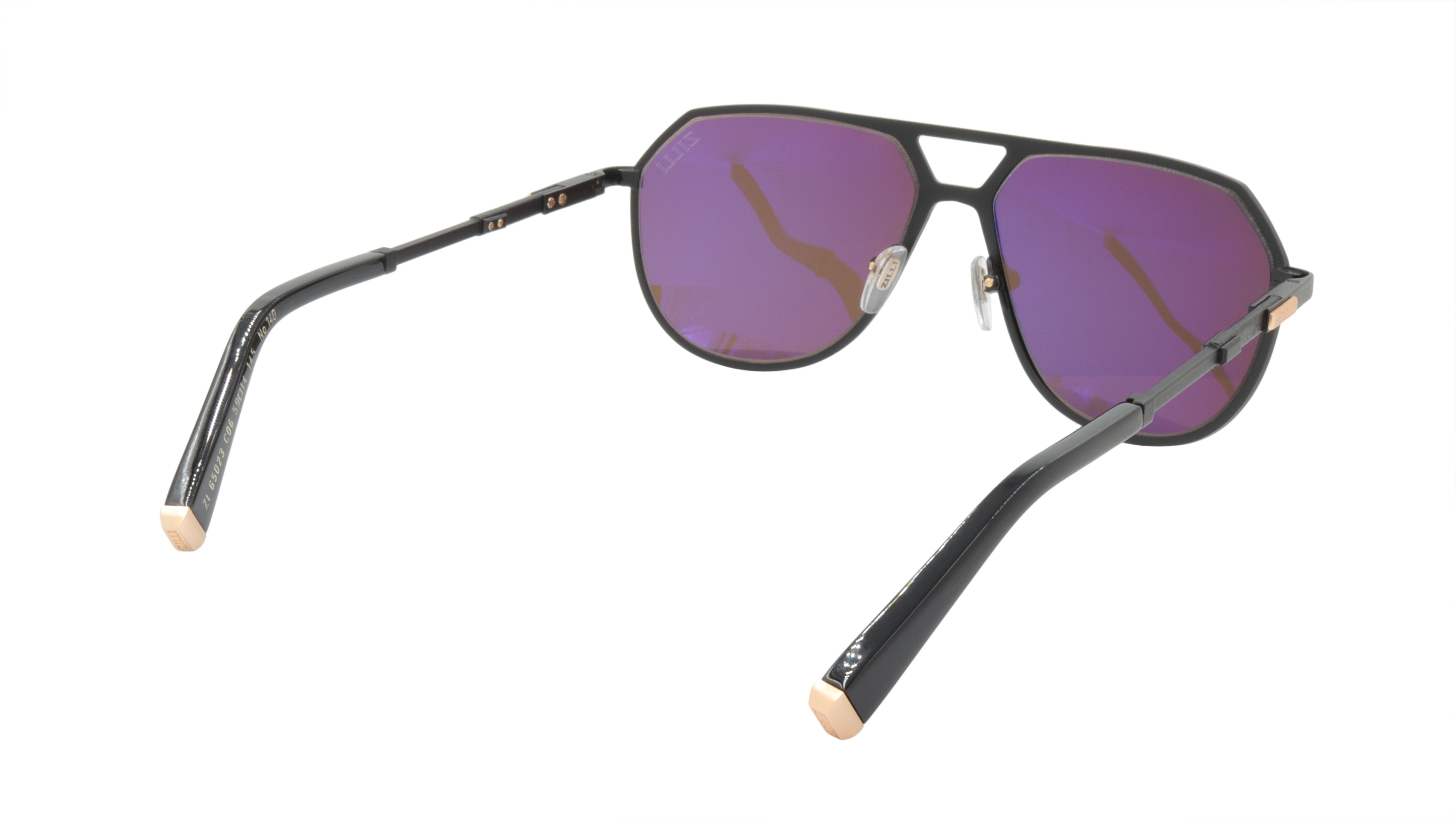 ZILLI Luxury Titanium Acetate Polarized Sunglasses - Handmade in France - Model ZI 65023 C06 - Perfect for Driving, Travel & Fashion Statement