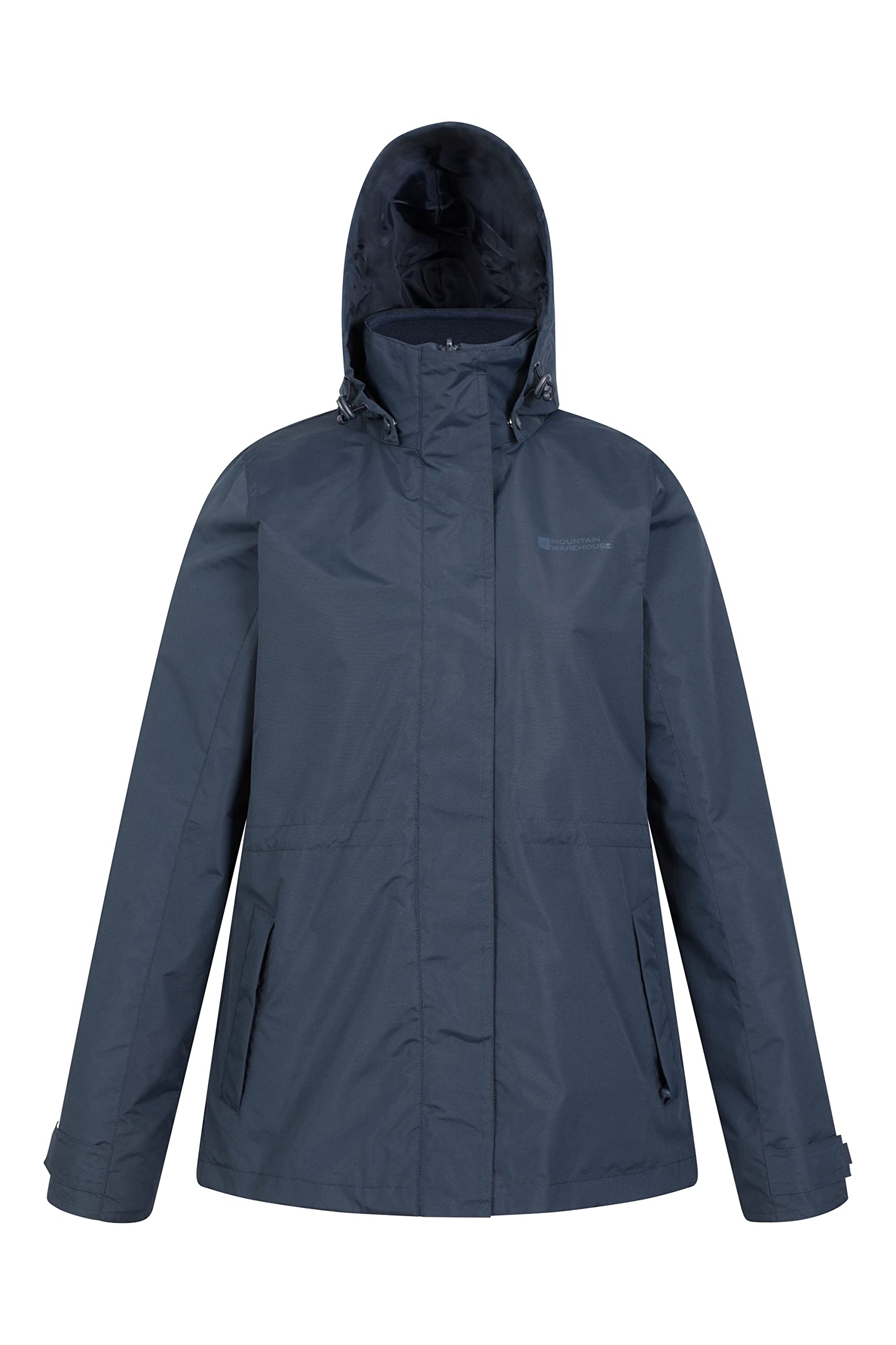 Mountain Warehouse Women's 3-in-1 Waterproof Rain Jacket with Microfleece Lining - All-Weather Hiking & Outdoor Activities