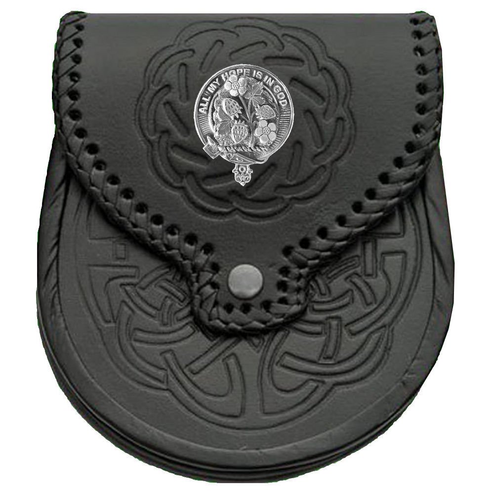 Fraser (Saltoun) Scottish Clan Crest Badge Sporran - Authentic Scottish Highland Dress Accessory for Men | Perfect for Weddings, Ceilidhs & Traditional Events