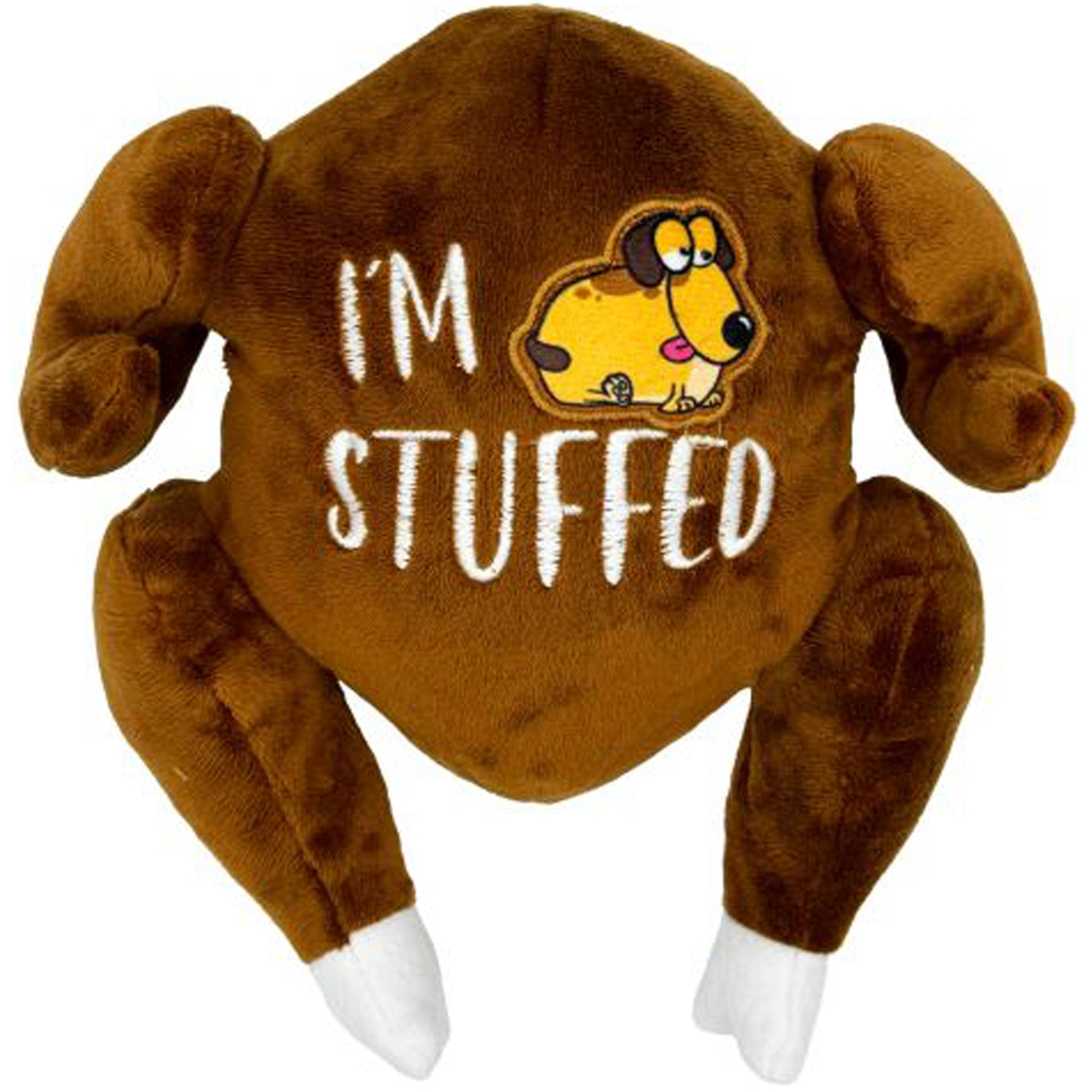 Huxley & Kent I'm Stuffed Turkey Plush Dog Toy - Durable Chew Toy for Small & Large Dogs, Perfect for Thanksgiving Playtime & Training Rewards