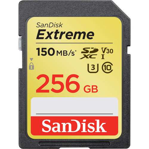High-Speed Extreme SD Card - 64GB/128GB/256GB, V30, U3, C10, UHS-I, 150MB/s Read & 70MB/s Write - Perfect for 4K Video, DSLR Cameras, and Action Cameras