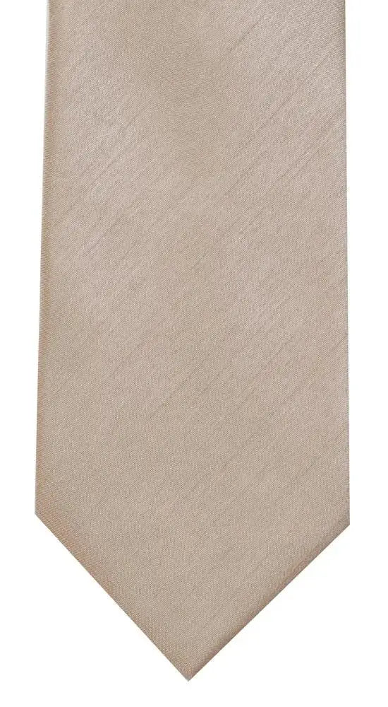 LA Smith Plain Poly Shantung Tie - Classic Silk-Like Necktie for Men | Perfect for Weddings, Business Meetings & Formal Events