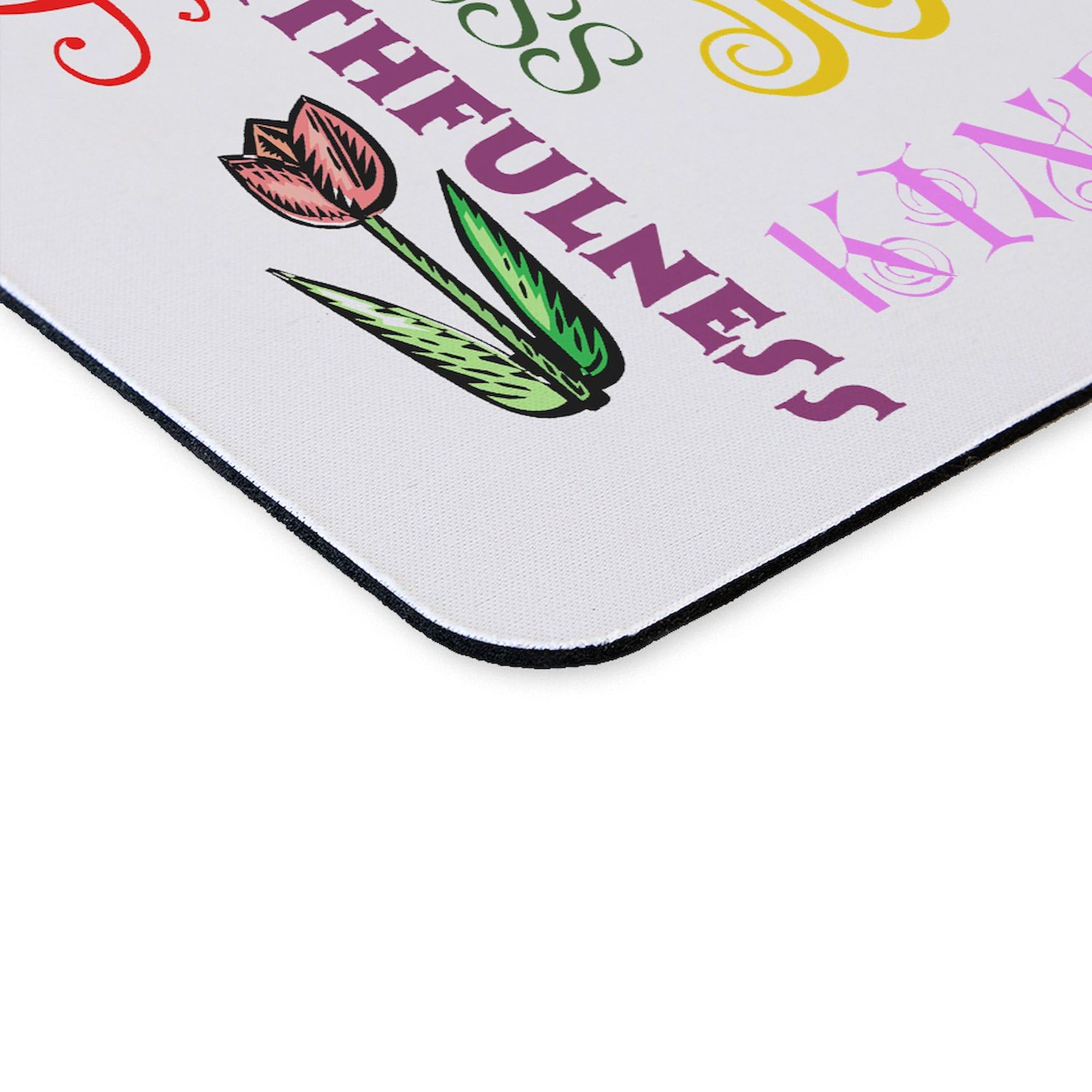 Fruit of The Spirit Non-Slip Rubber Gaming Mouse Pad - Christian Bible Verse Computer Accessory for Office, Home & Gaming Setup