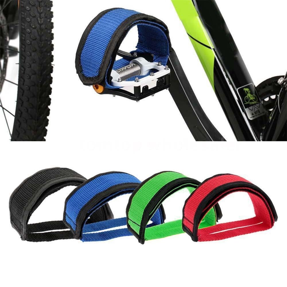 2PCS Non-Slip Adjustable Bike Pedal Straps - Universal Mountain Bicycle Foot Straps for Outdoor Cycling, Fixed Gear & Commuter Bikes - Secure Foot Positioning for Better Pedaling Efficiency