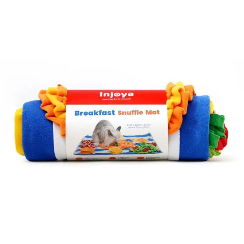 Injoya Interactive Snuffle Mat for Dogs - Slow Feeder Puzzle Toy for Mealtime Fun - Perfect for Breakfast, Training & Mental Stimulation - Great for Small, Medium & Large Breeds