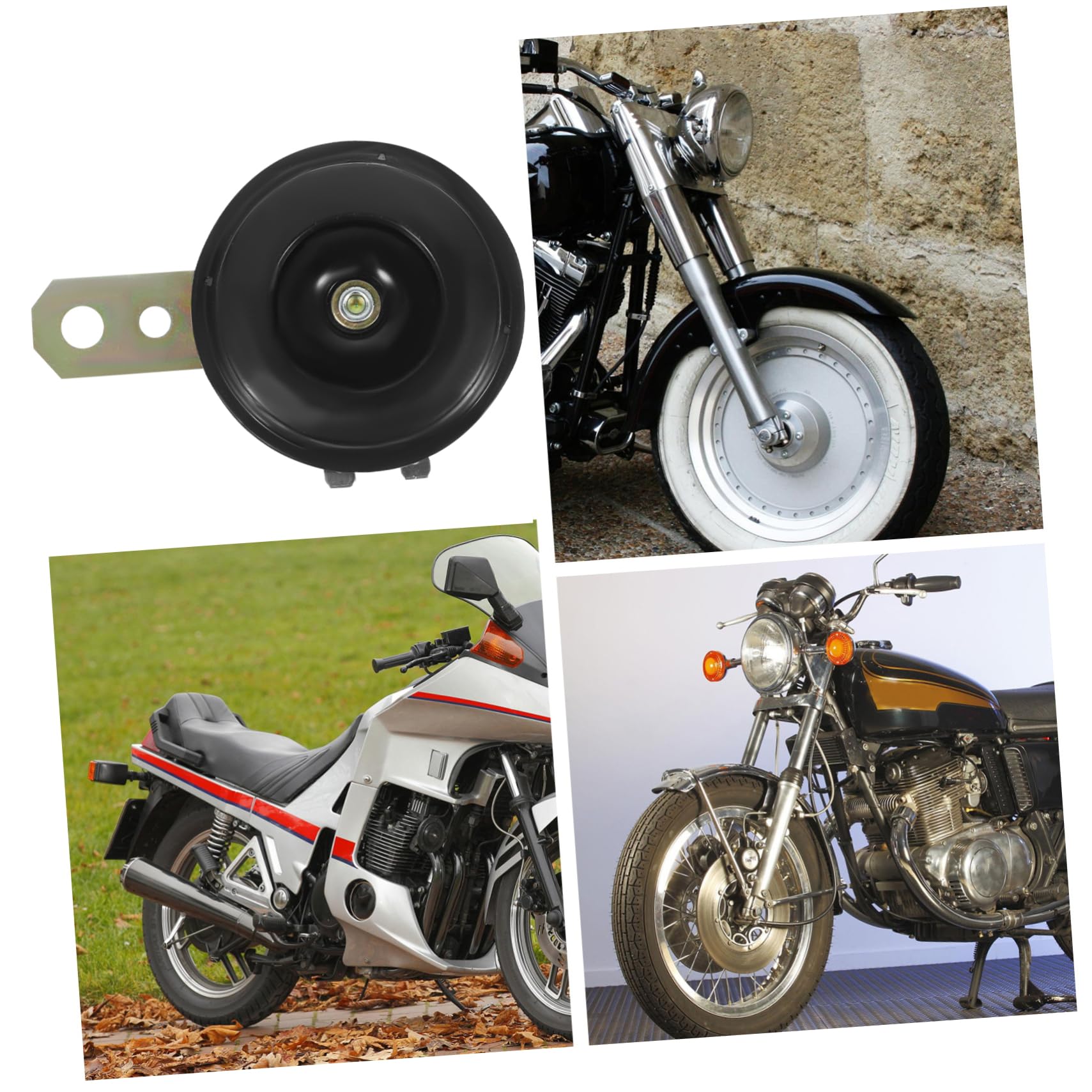 Garneck Universal 12V Super Loud 110dB Motorcycle Air Horn - Waterproof for Scooter, Moped, Dirt Bike, ATV, Go-Kart & Pocket Bike | Perfect for Off-Road Adventures & Urban Commuting