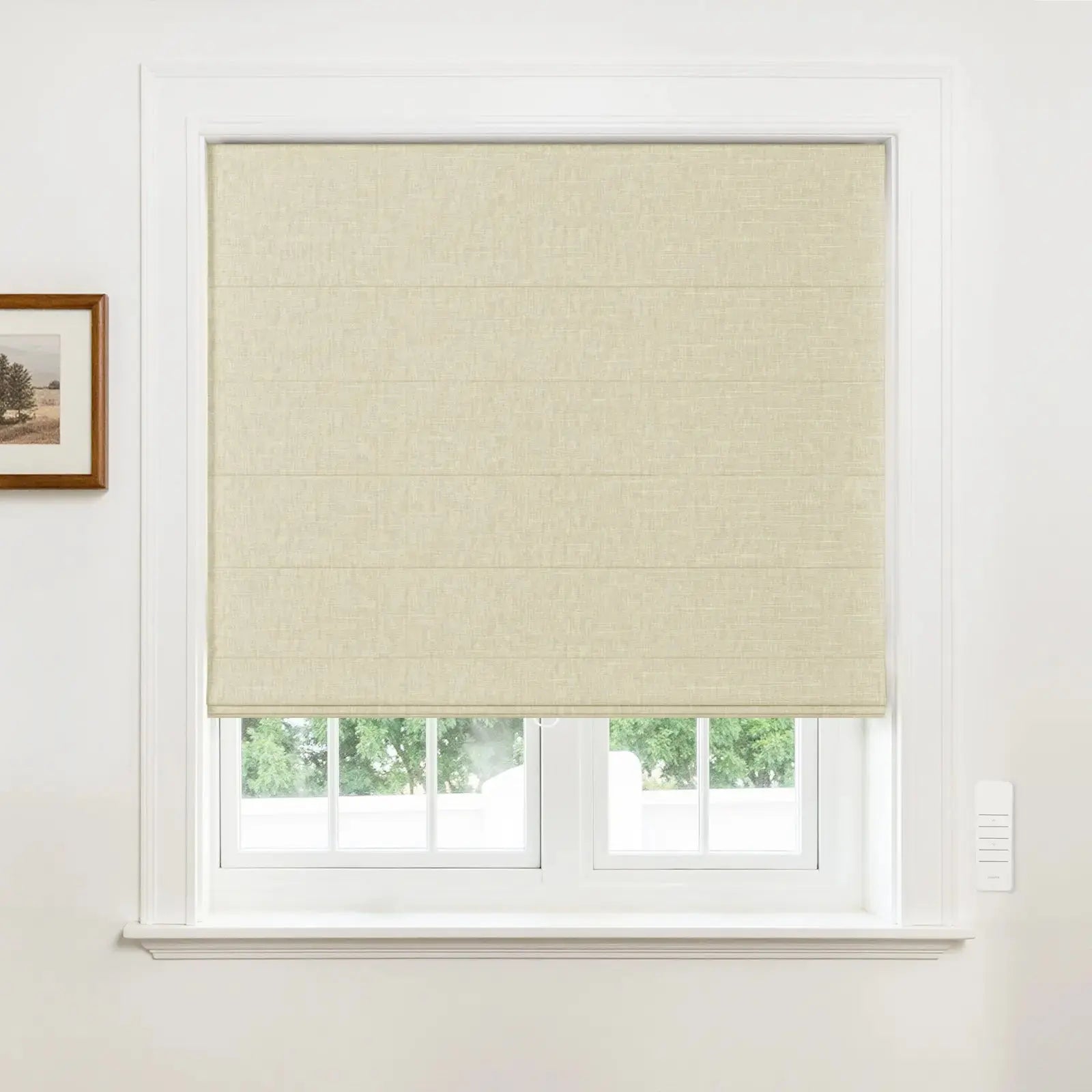 Alvin Motorized Blackout Roller Shade - Premium Window Treatment for Privacy & Light Control | Perfect for Bedrooms, Home Theaters & Offices