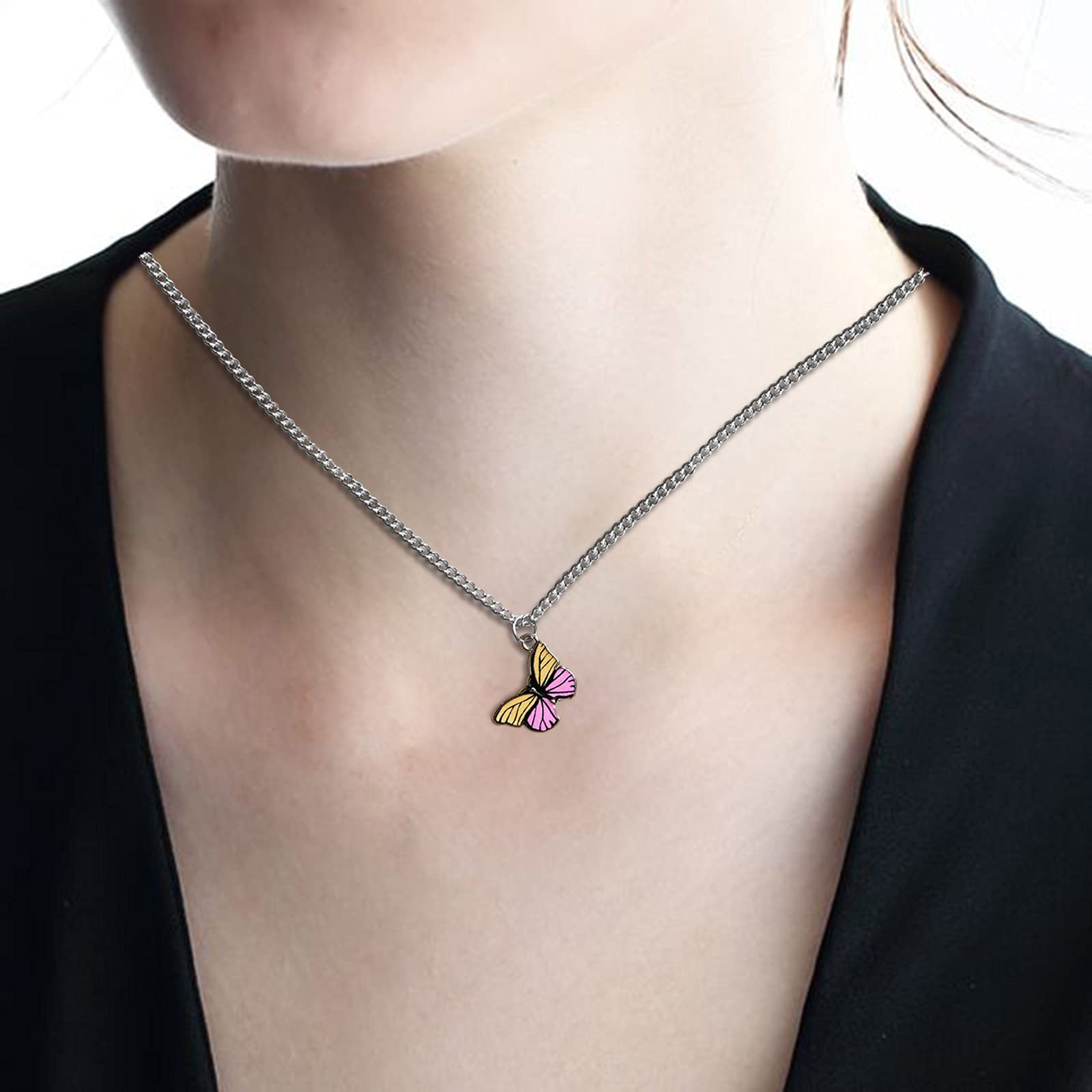 Elegant Cute Sweet Clavicle Chain Necklace for Women - Dainty Fashion Pendant Jewelry Gift for Her - Perfect for Date Night, Party & Everyday Wear (One Size)