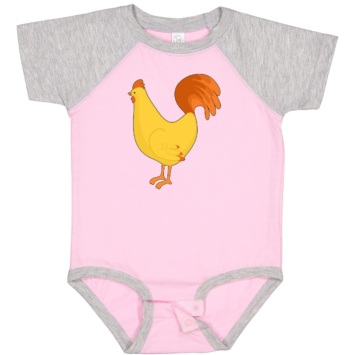 Inktastic Cute Yellow Chicken Baby Bodysuit - Soft Cotton Onesie for Infants & Toddlers - Perfect for Playtime, Photo Shoots & Everyday Wear
