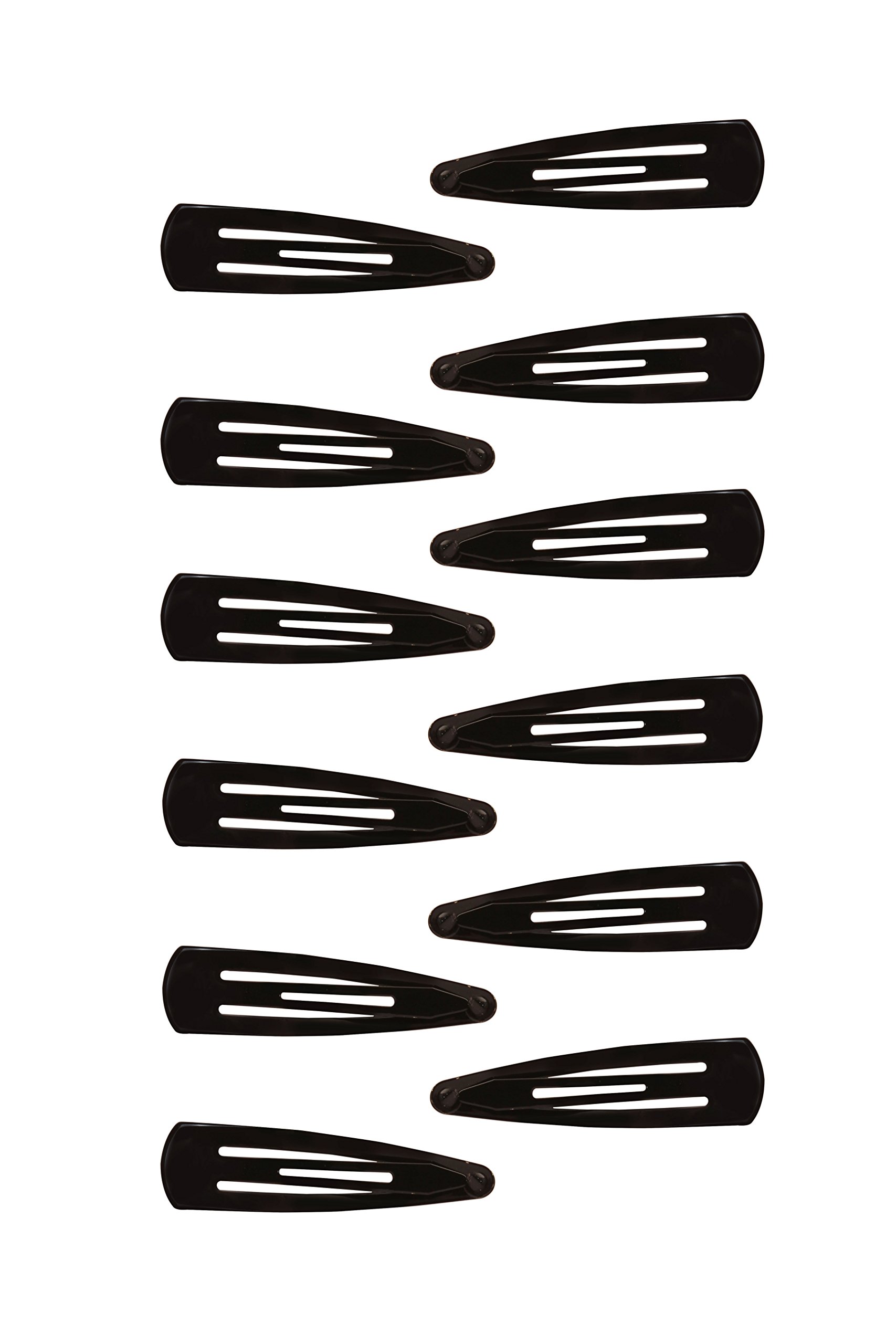 ACCESSHER Premium Black Tic Tac Hair Clips for Women & Girls | Strong Grip Snap Hair Pins | Stylish & Lightweight Hair Accessories | Perfect for School, Work, Wedding & Everyday Hairstyles