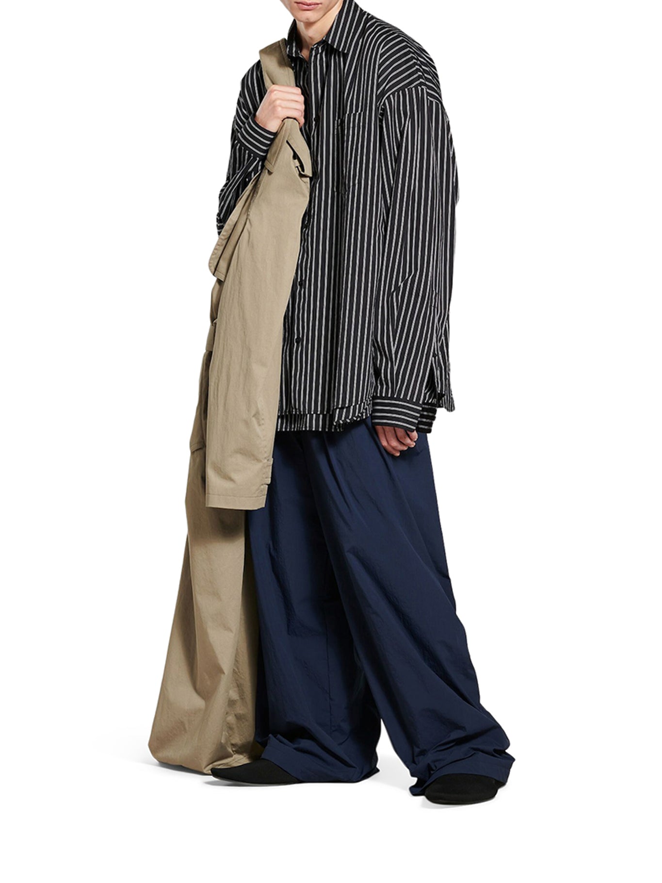 Men's Flatground Shirt - Black & White Casual Button-Up Shirt for Streetwear, Work & Everyday Outfits