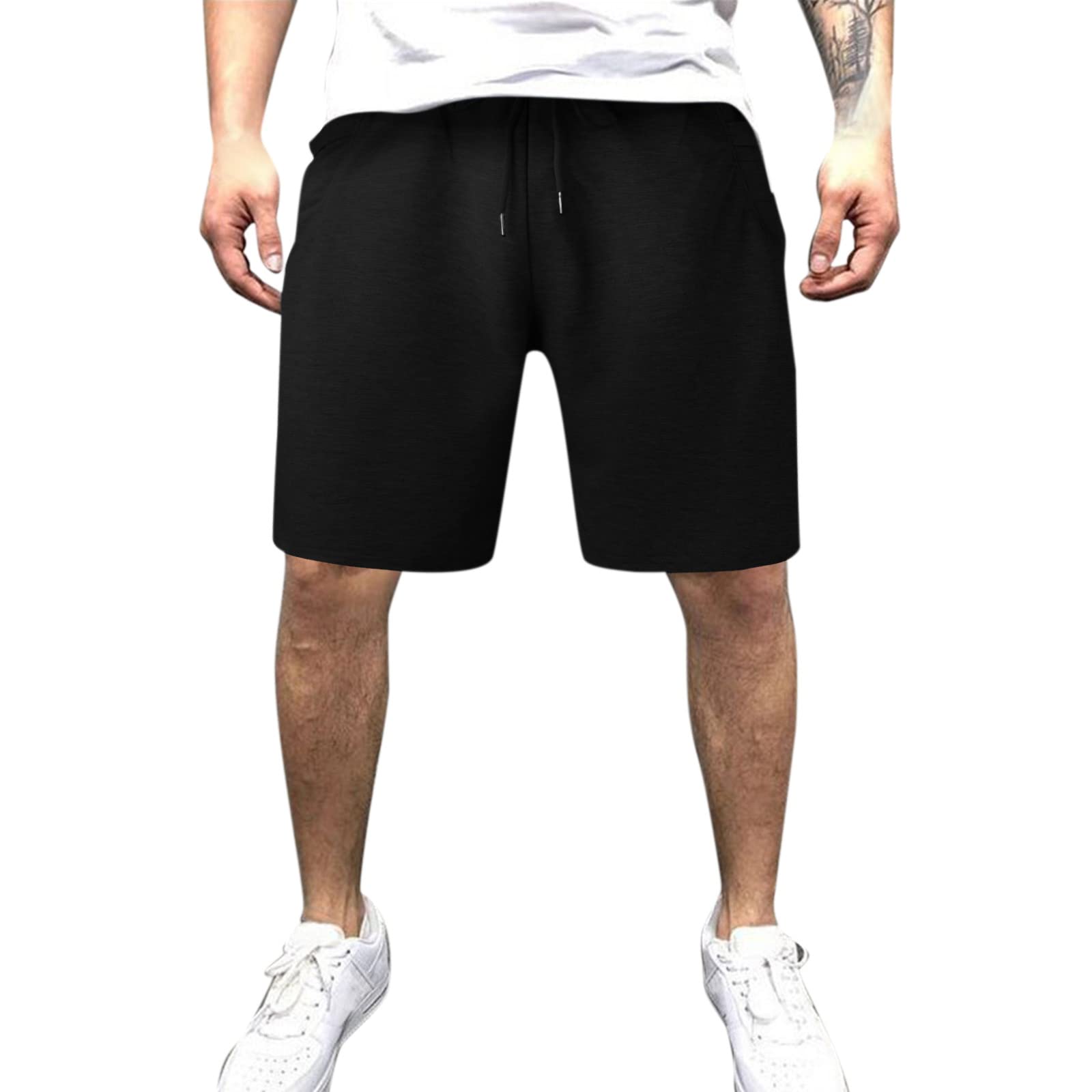 XXBR Men's Athletic Running Shorts with Drawstring & Big Pockets - Lightweight Summer Sports Shorts for Gym, Jogging, Workout and Casual Wear