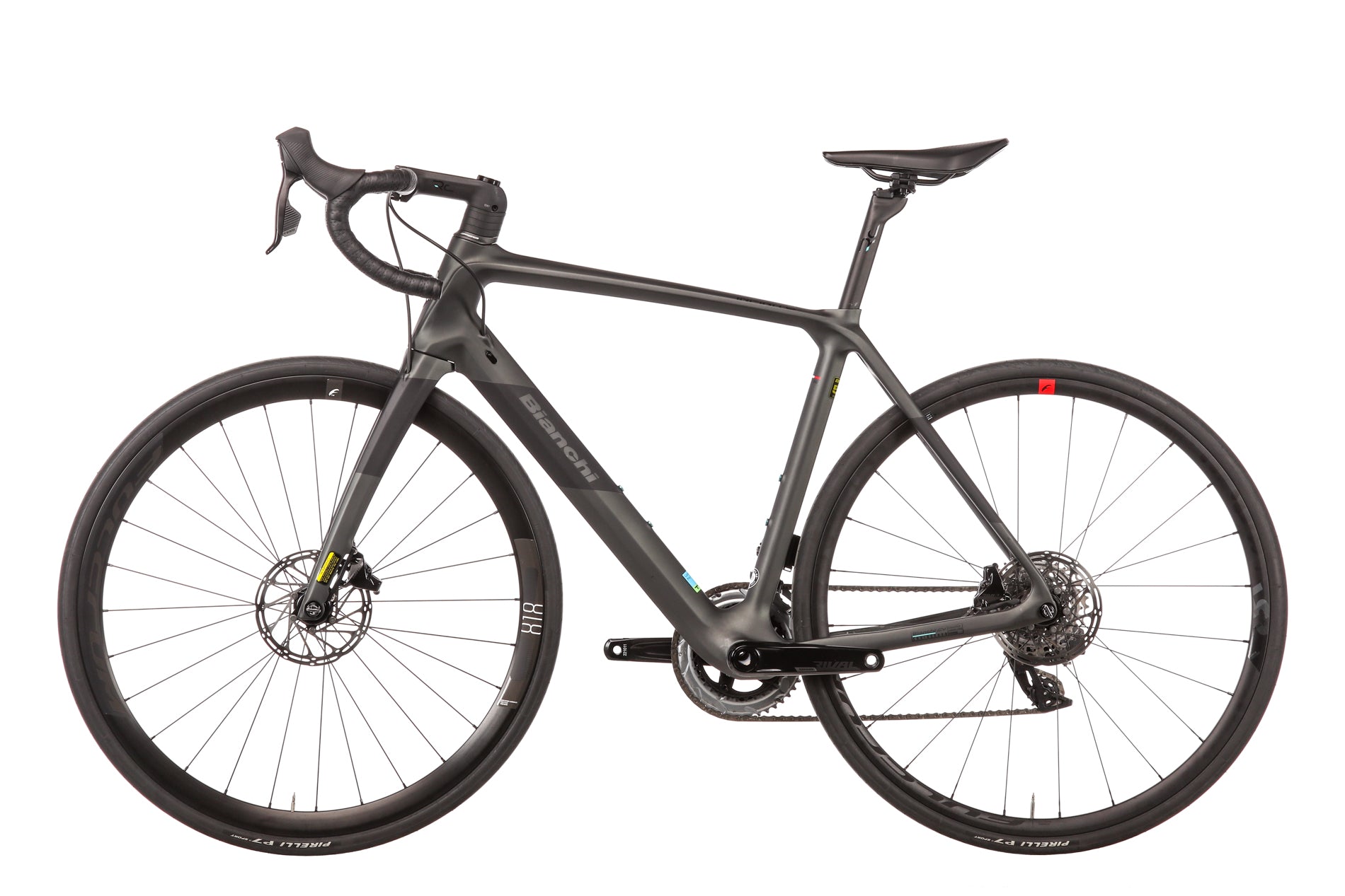 Bianchi Infinito CV Disc Rival AXS Road Bike 2022 - 55cm Carbon Frame, Wireless Shifting for Endurance Cycling & Long-Distance Rides
