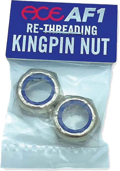 Ace Re Threading Kingpin Nuts 2 Pack Silver - Heavy Duty Truck Wheel Bearing Nuts for Smooth Steering & Suspension Repair
