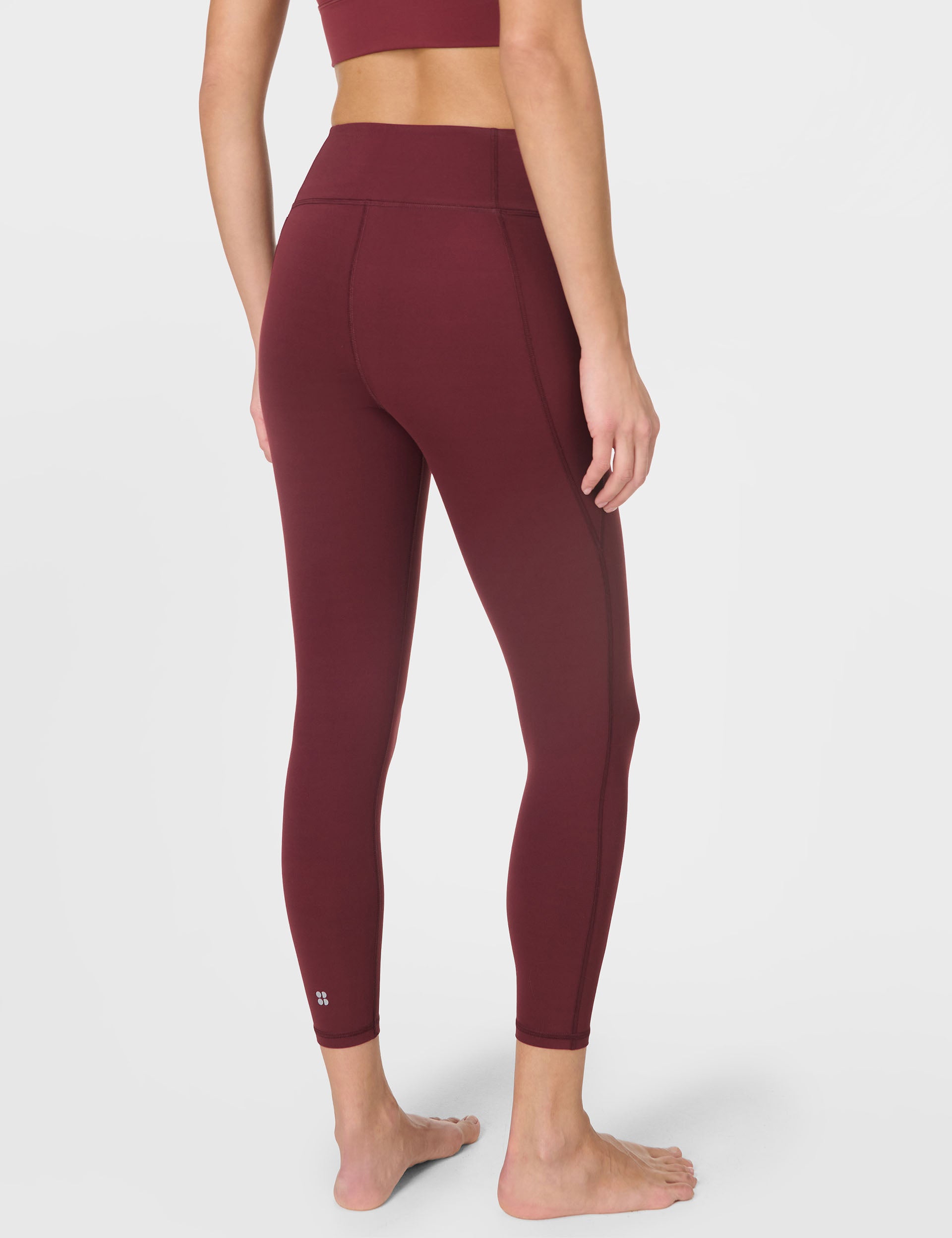 Ultimate Studio 7/8 High Waist Yoga Leggings for Women - Garnet Red - Perfect for Yoga, Gym Workouts & Everyday Wear