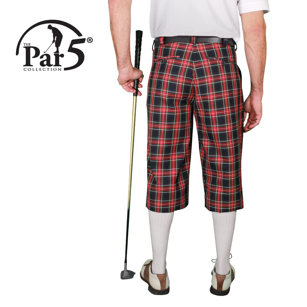 Stewart Plaid Men's 'Par 5' Golf Shirt - Breathable Performance Polo for Casual & Golf Wear
