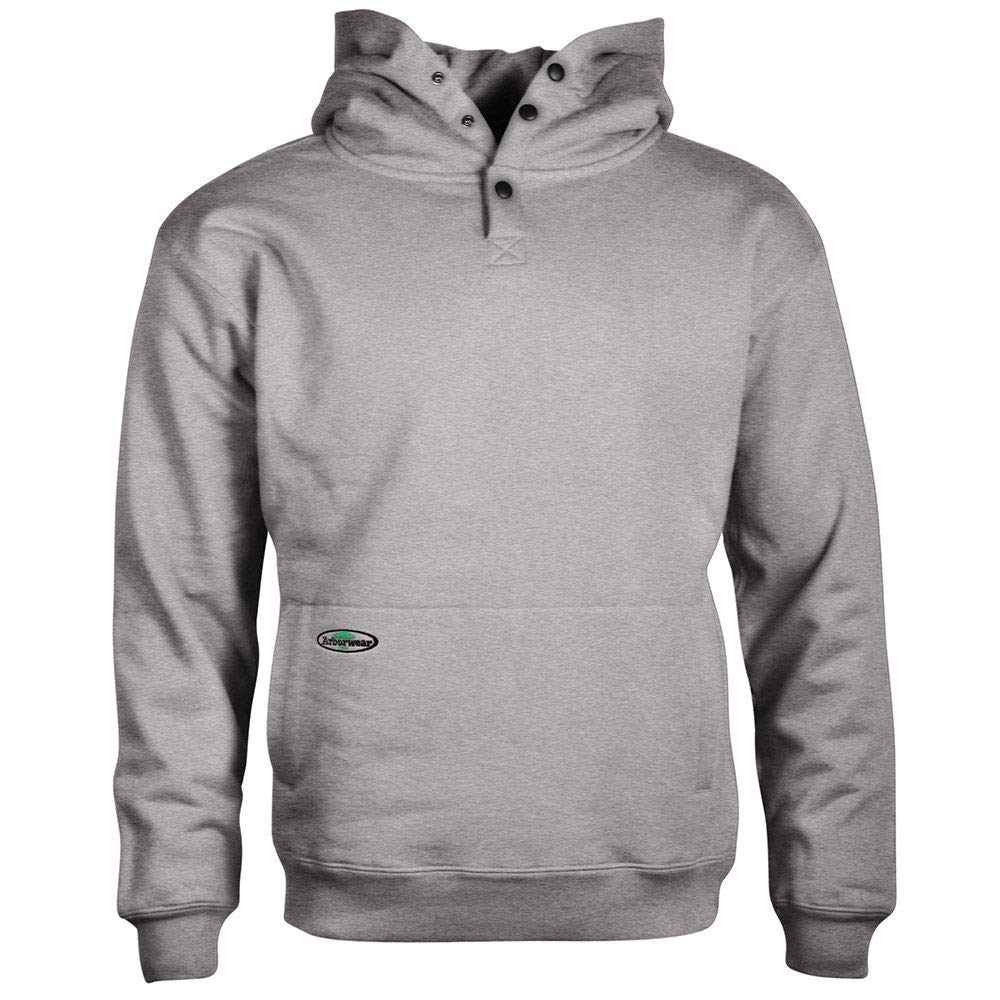 Arborwear Men's 100% Cotton Heavy Duty Fleece Hooded Pullover Sweatshirt with Handwarmer Pouch - Warm Workwear for Outdoor Jobs, Construction & Winter Activities