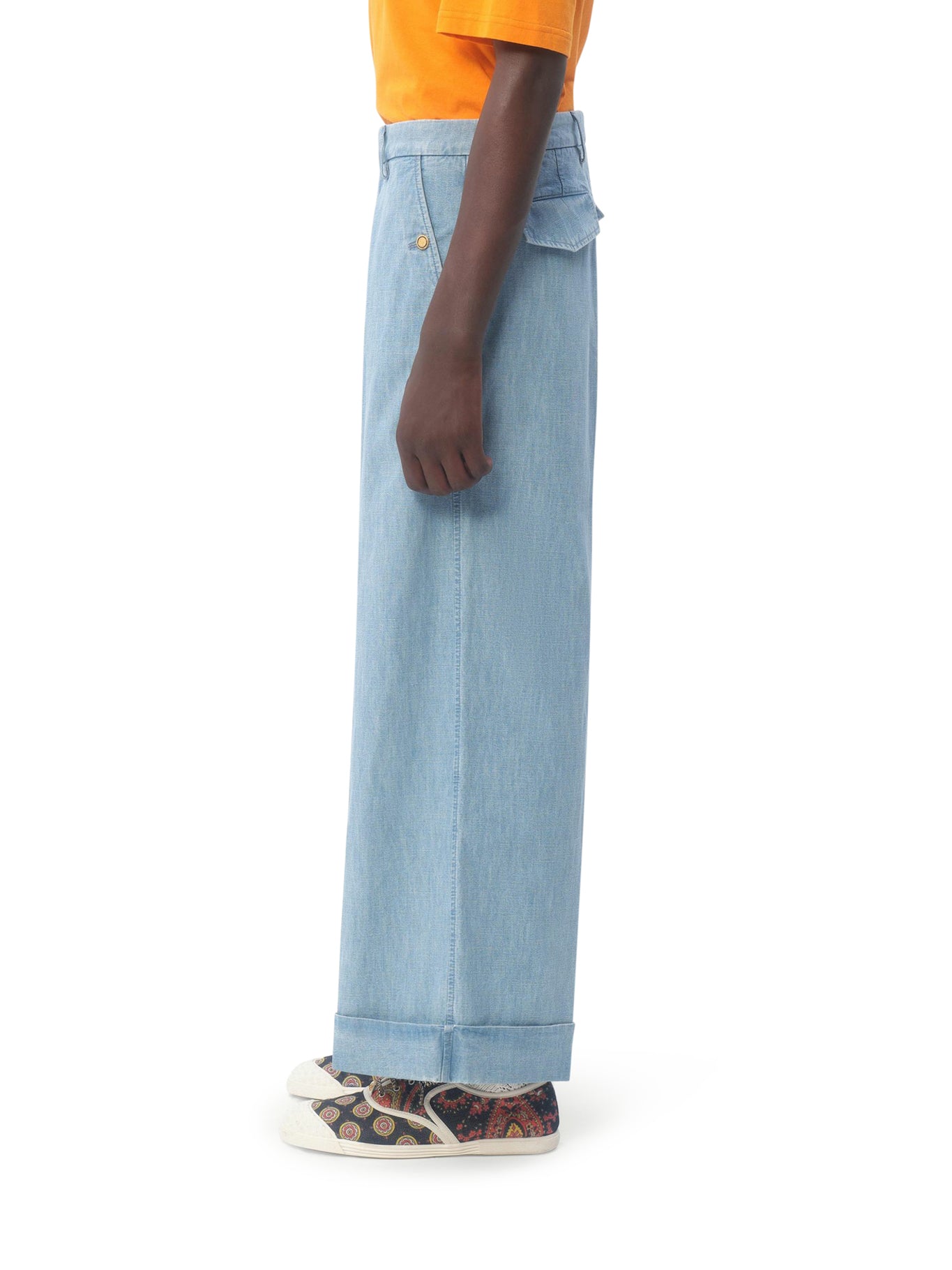 Stylish High-Waisted Denim Jeans for Women with Roll-Up Cuff - Perfect for Casual Outfits, Streetwear & Everyday Comfort