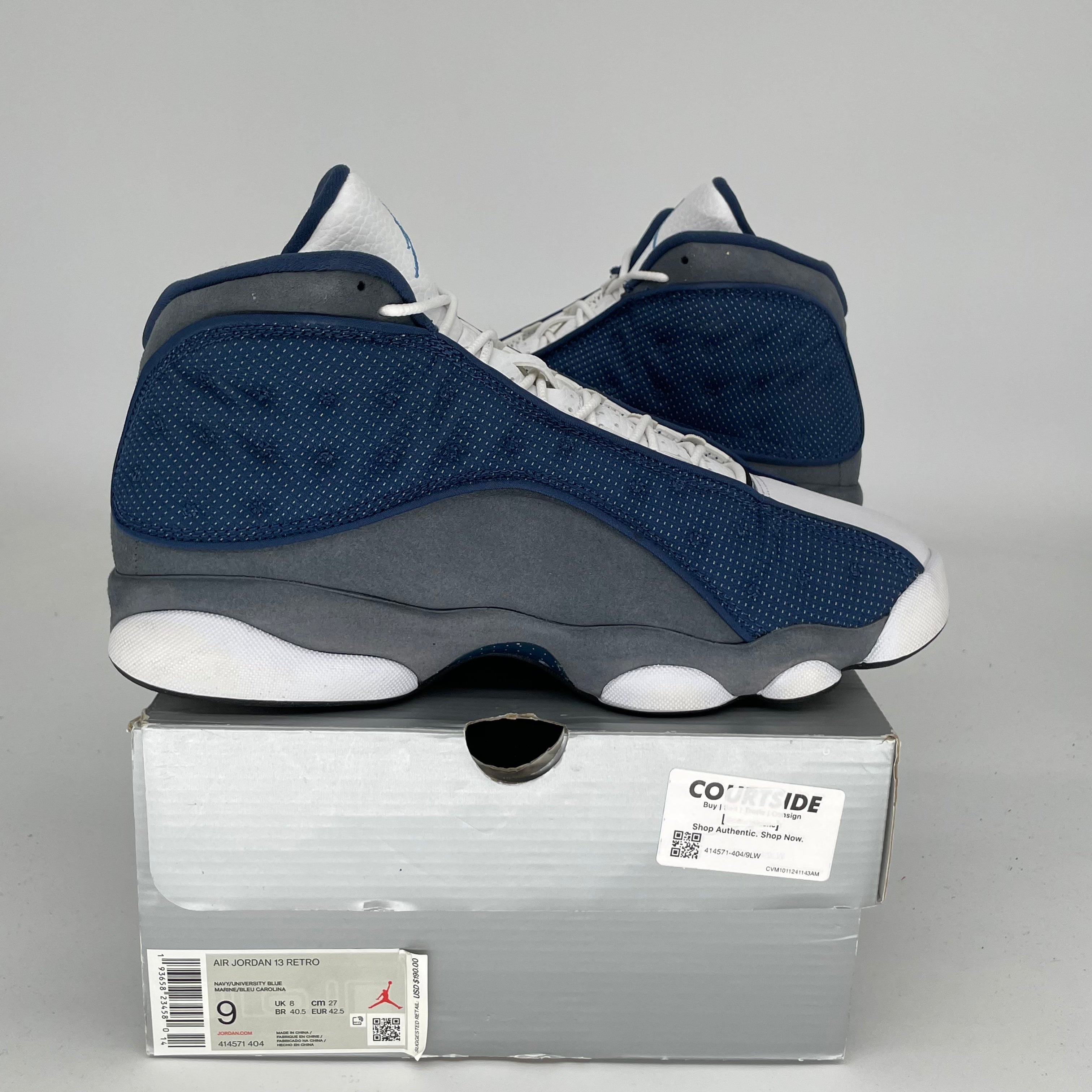Original Air Jordan 13 Retro 'Flint' Basketball Shoes - Size 9 Men's (Style Code: 414571-404) - Perfect for Court Performance & Streetwear Fashion