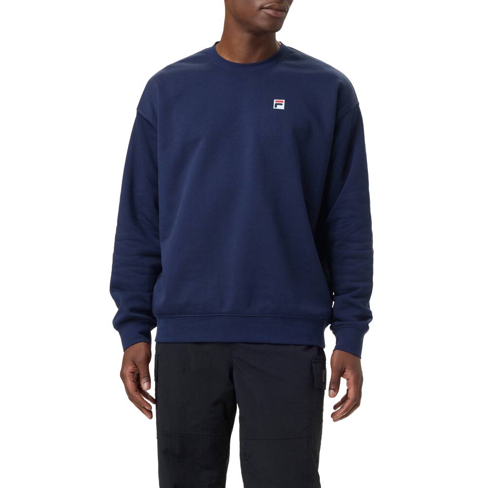 Fila Unisex Classic Relaxed Sweatpants - Comfortable Casual Fleece Joggers for Men & Women (Navy Blue) | Perfect for Lounge Wear, Gym, Running & Everyday Outfits