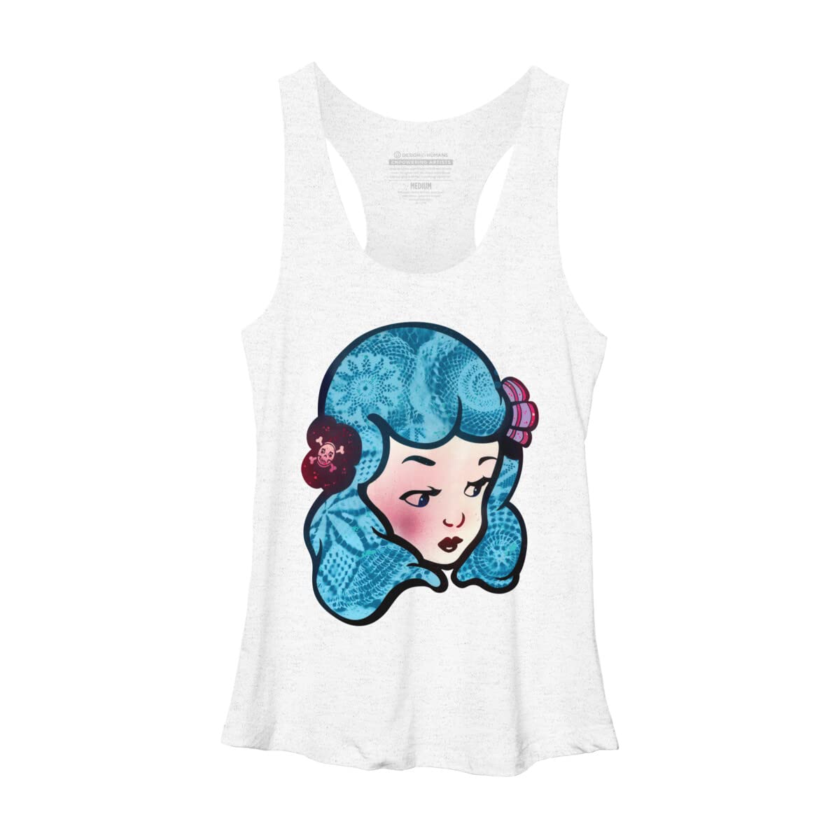 Design By Humans Women's Deadly Beauty by BeeryMethod Racerback Tank Top - Stylish Workout & Casual Wear for Women