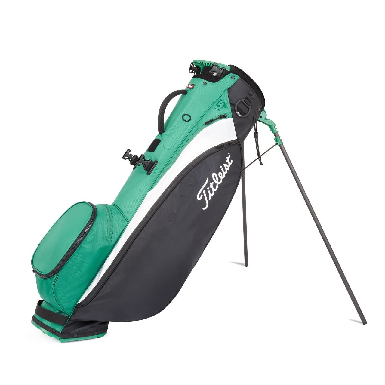 Titleist Golf Players 4 Carbon Stand Bag - Lightweight Golf Bag with 4-Way Top, Dual Strap & 5 Pockets | Perfect for Golfers, Tournaments & Practice Rounds