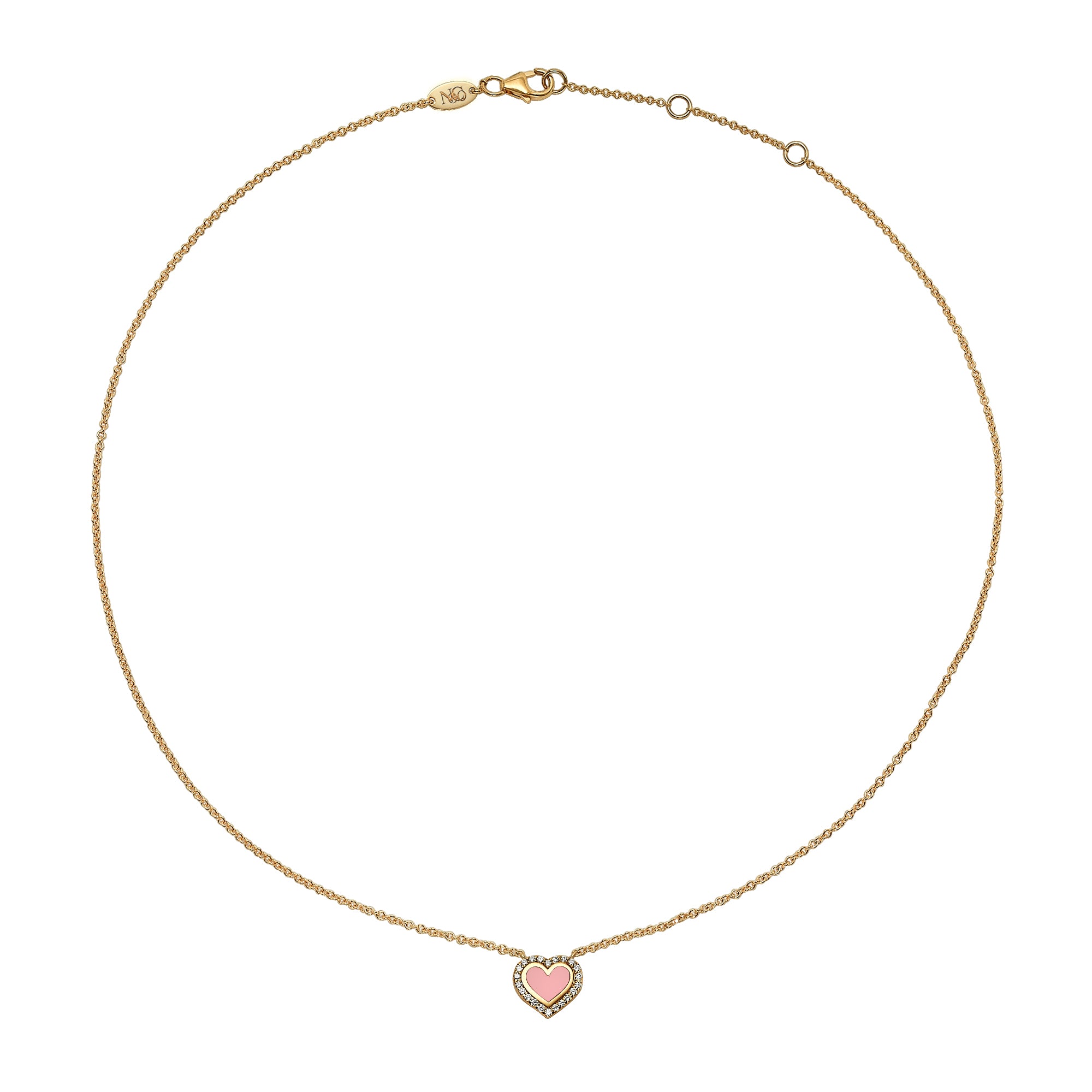 Heart Necklace for Women - Elegant 14K Gold Plated Love Pendant with 18