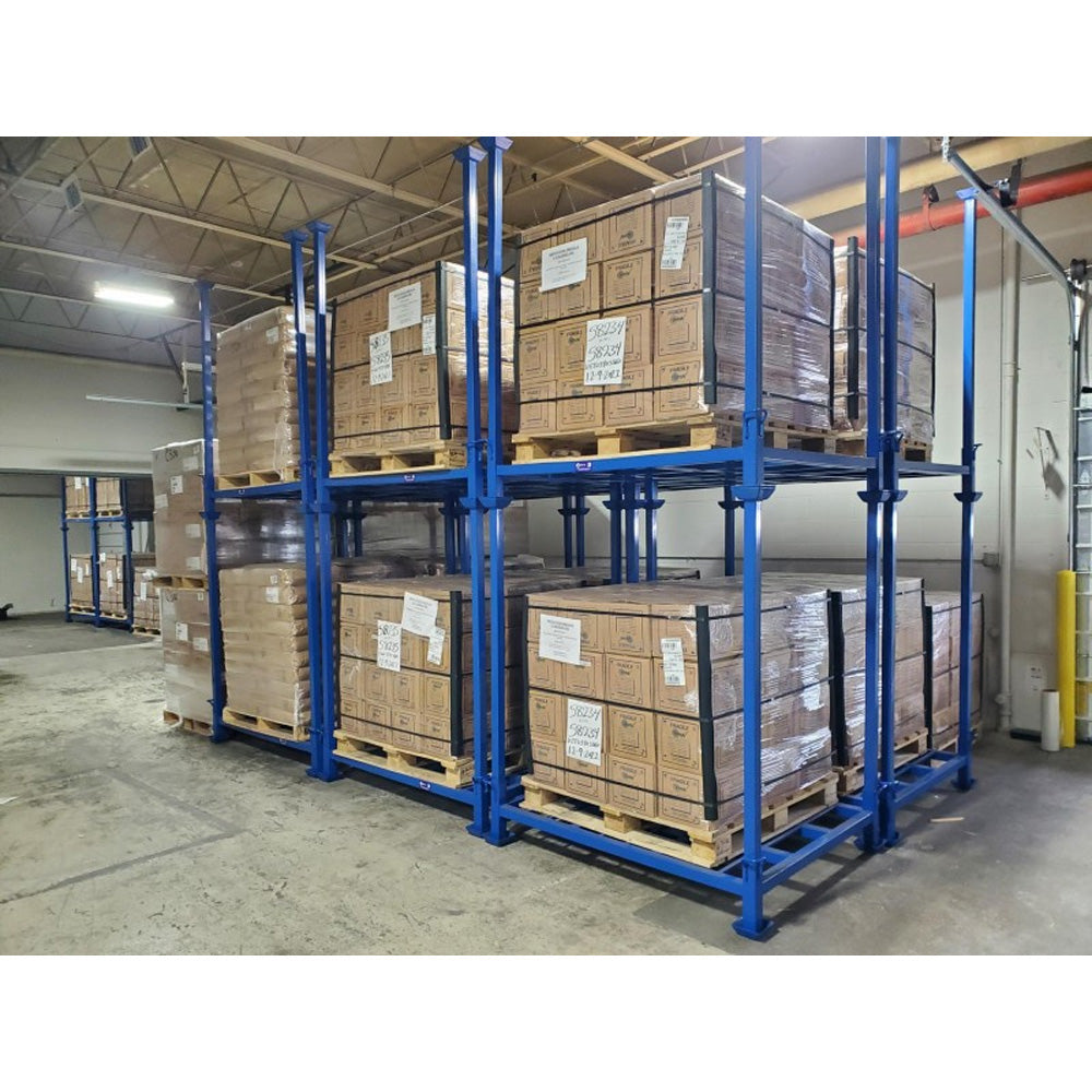 High Capacity Portable Stack Racks for Home & Office Storage - Space Saving Organizer for Clothes, Books, Toys & More