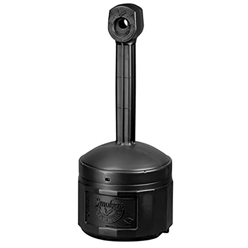 Smokers Cease-Fire Cigarette Butt Receptacle (Black) - Outdoor Ashtray for Patio, Garden, and Public Spaces | Eco-Friendly Cigarette Waste Disposal