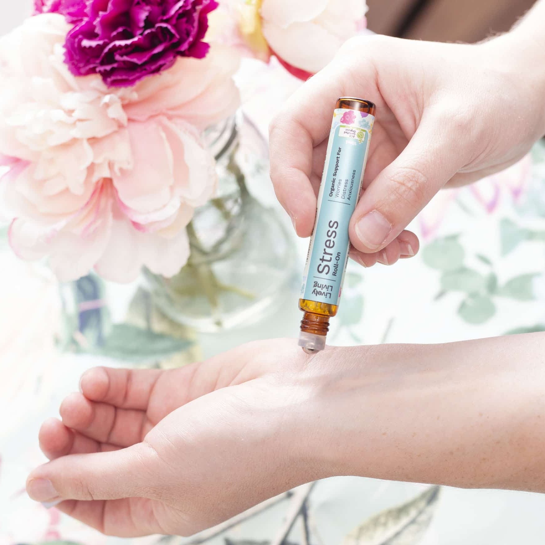 Natural Stress Relief Essential Oil Roll On - Lavender & Chamomile Blend for Relaxation, Anxiety Relief & Better Sleep | Perfect for Home, Office & Travel