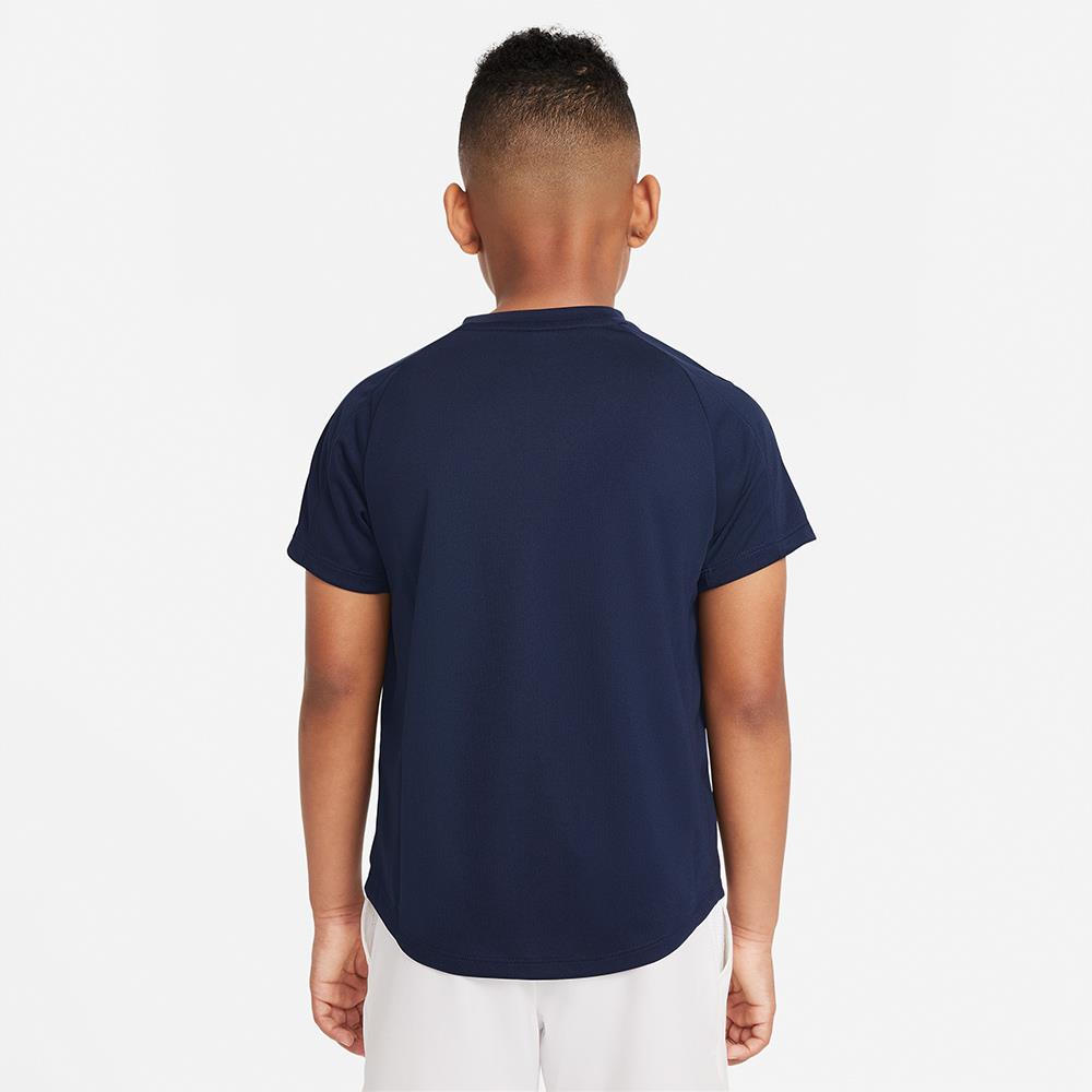 Nike Boys Victory Short Sleeve T-Shirt - Obsidian Blue | Comfortable Athletic Tee for Kids Sports & Casual Wear
