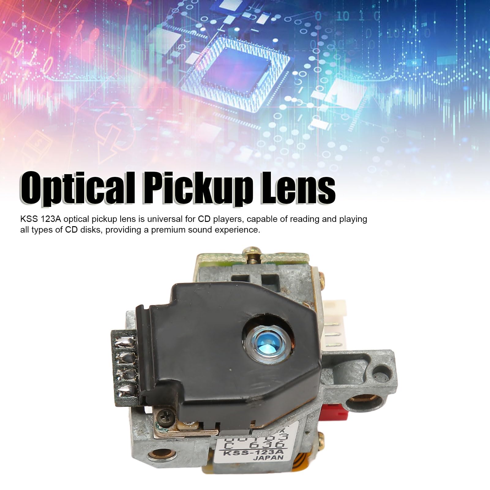 Universal KSS 123A Lens - Fast & Accurate Optical Pickup for CD Players | High-Performance Replacement Part | Ideal for CD Player Repair & Audio Equipment Maintenance